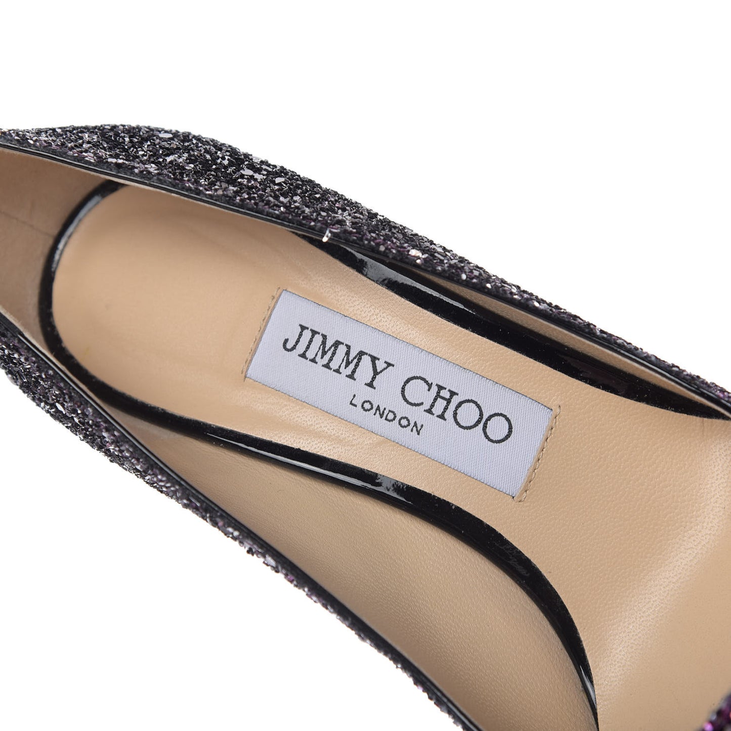 Coarse Glitter Degrade Romy 100 Pumps 36 Pink Black