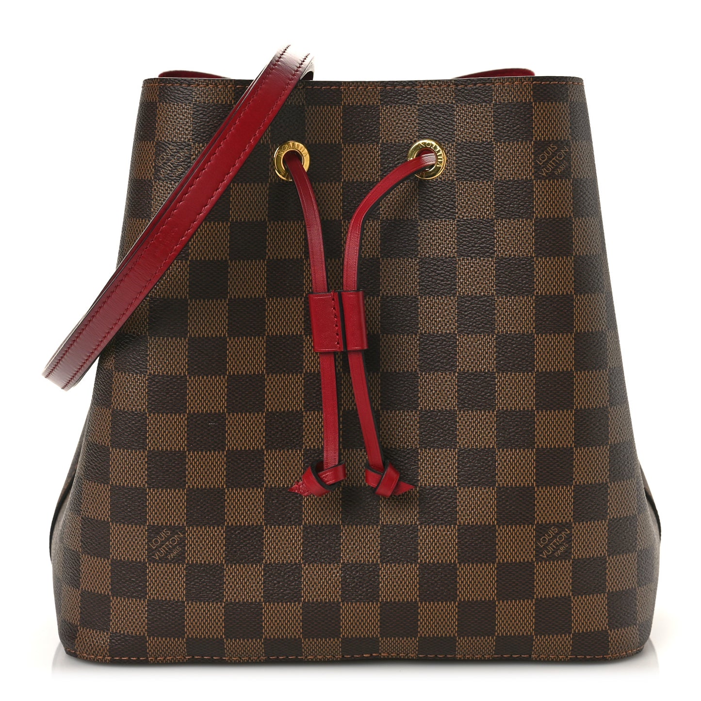 Damier Ebene Neonoe MM Cherry Berry