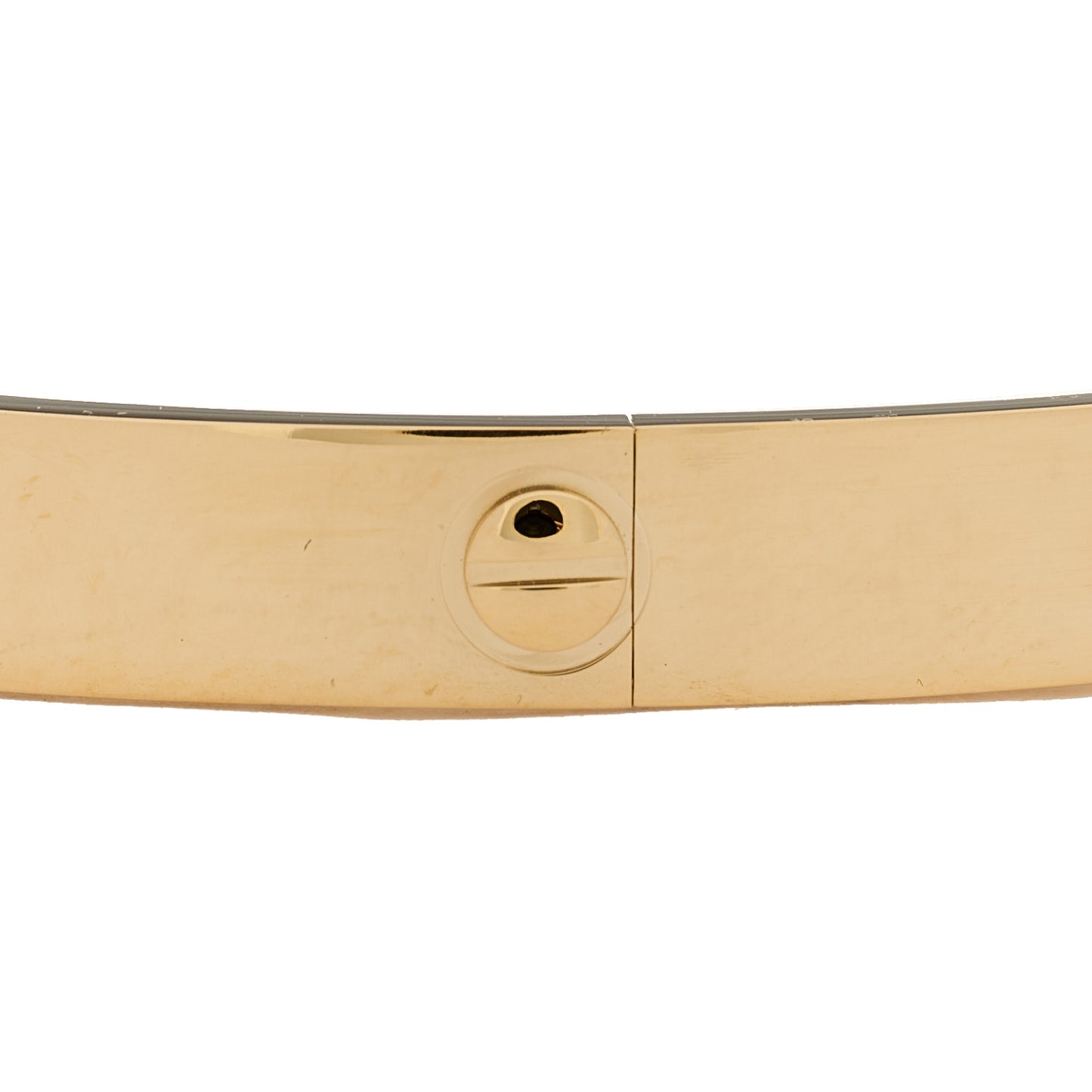 18K Yellow Gold LOVE Single Screw Bracelet 17
