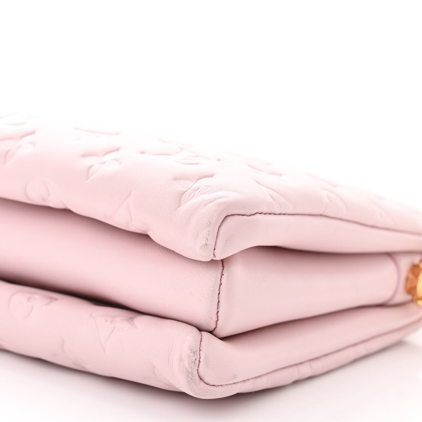 Lambskin Embossed Monogram Coussin PM Rose