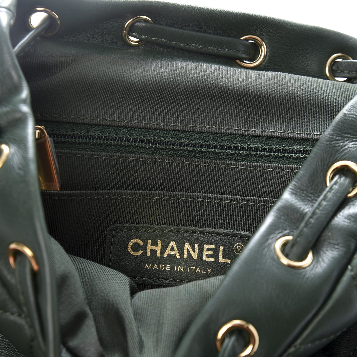 Lambskin Quilted Mini Urban Spirit Backpack Dark Green