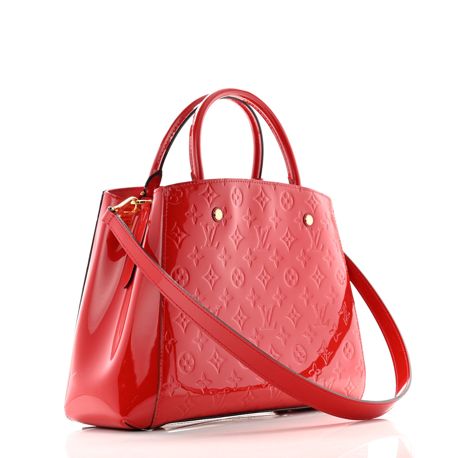 Louis Vuitton Vernis Montaigne MM Cherry 3 of 12