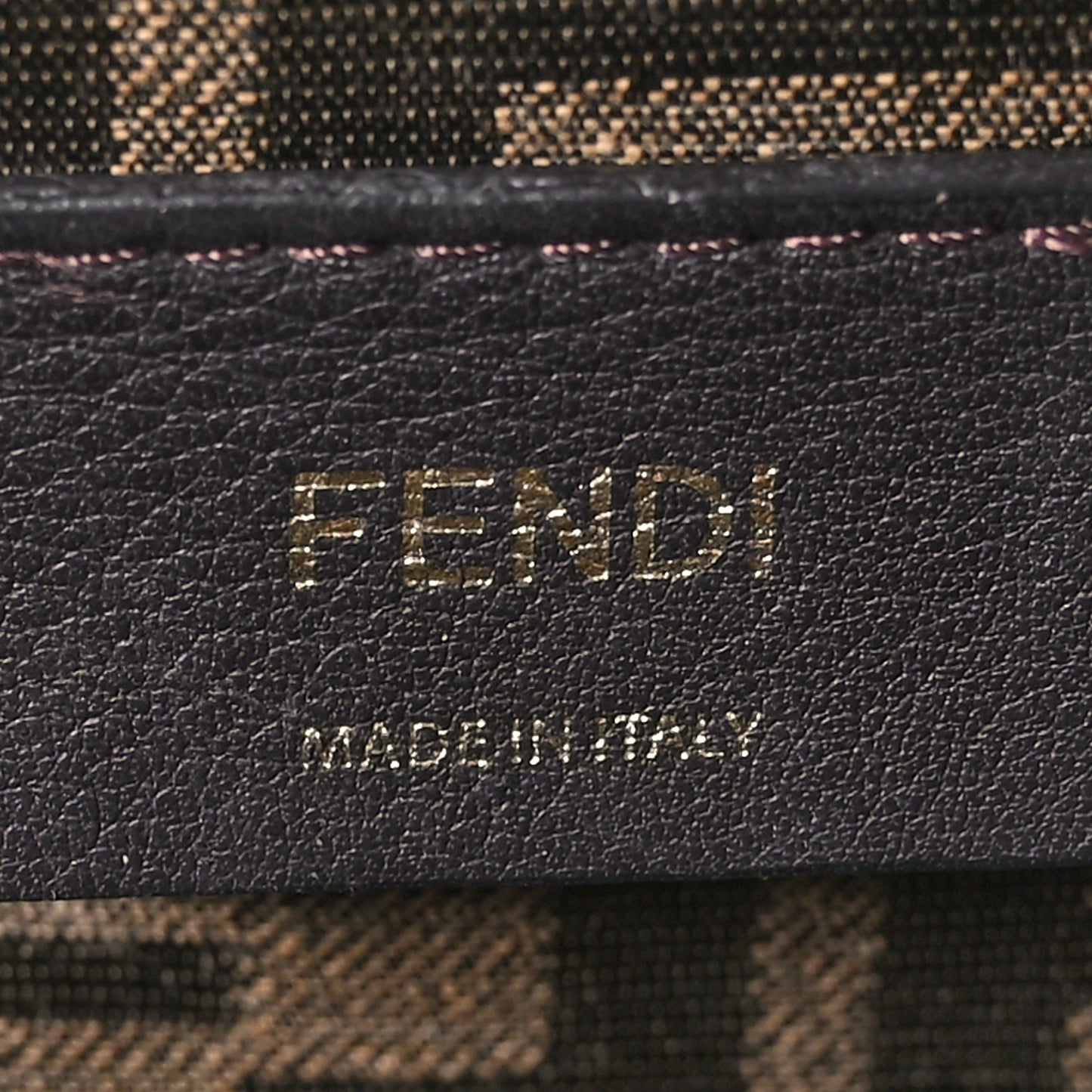 Shiny Nappa Small Fendi First Black