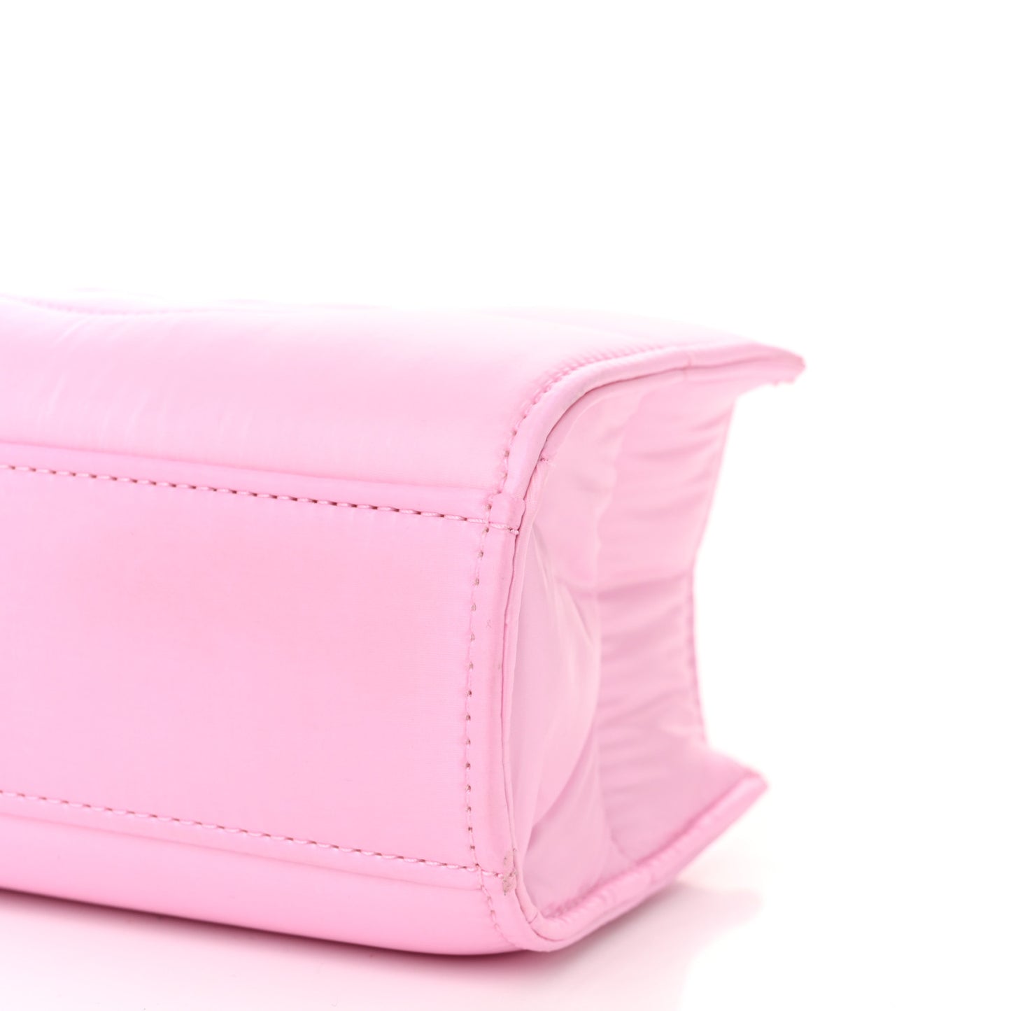 Nylon Small Puff Shopping Bag Bubblegum