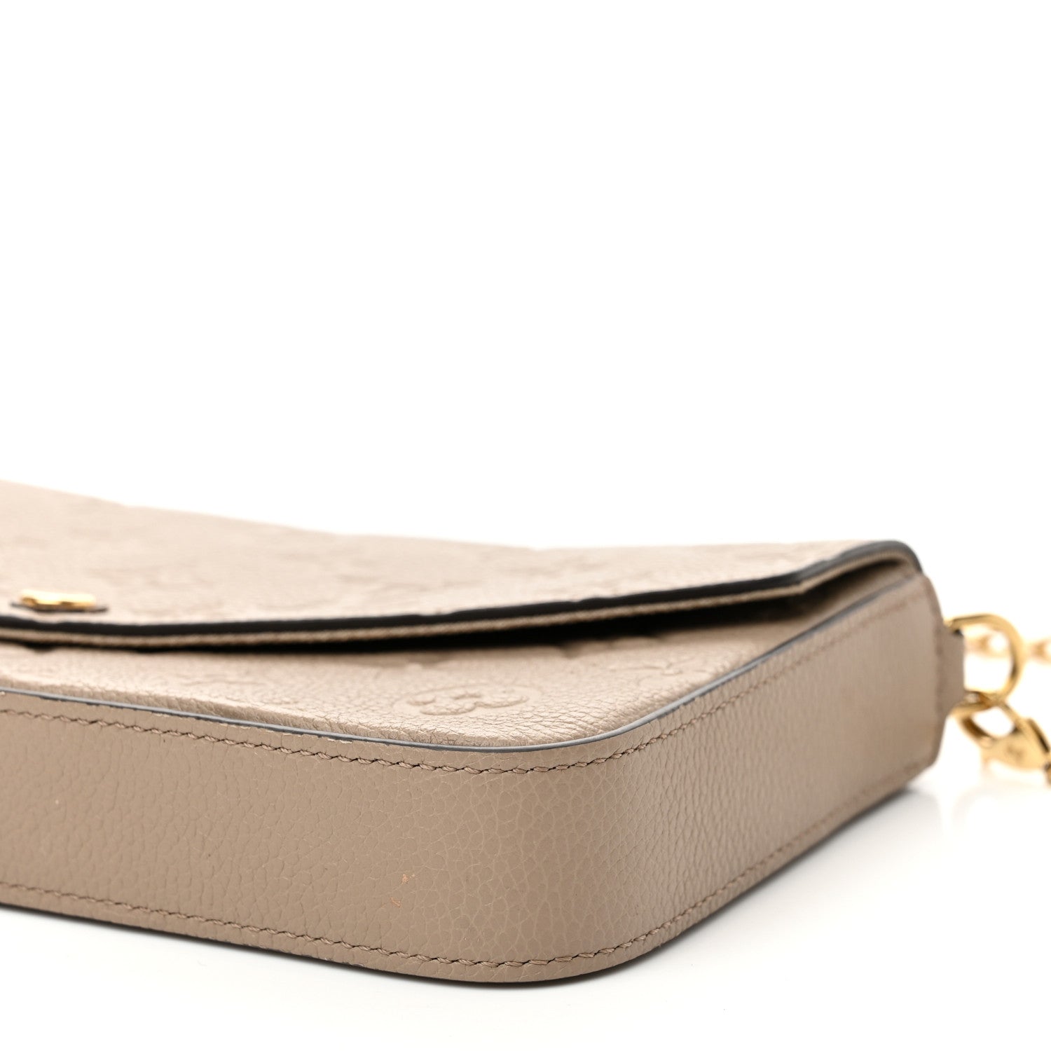 Louis Vuitton Empreinte Pochette Felicie Chain Wallet Tourterelle 9 of 10