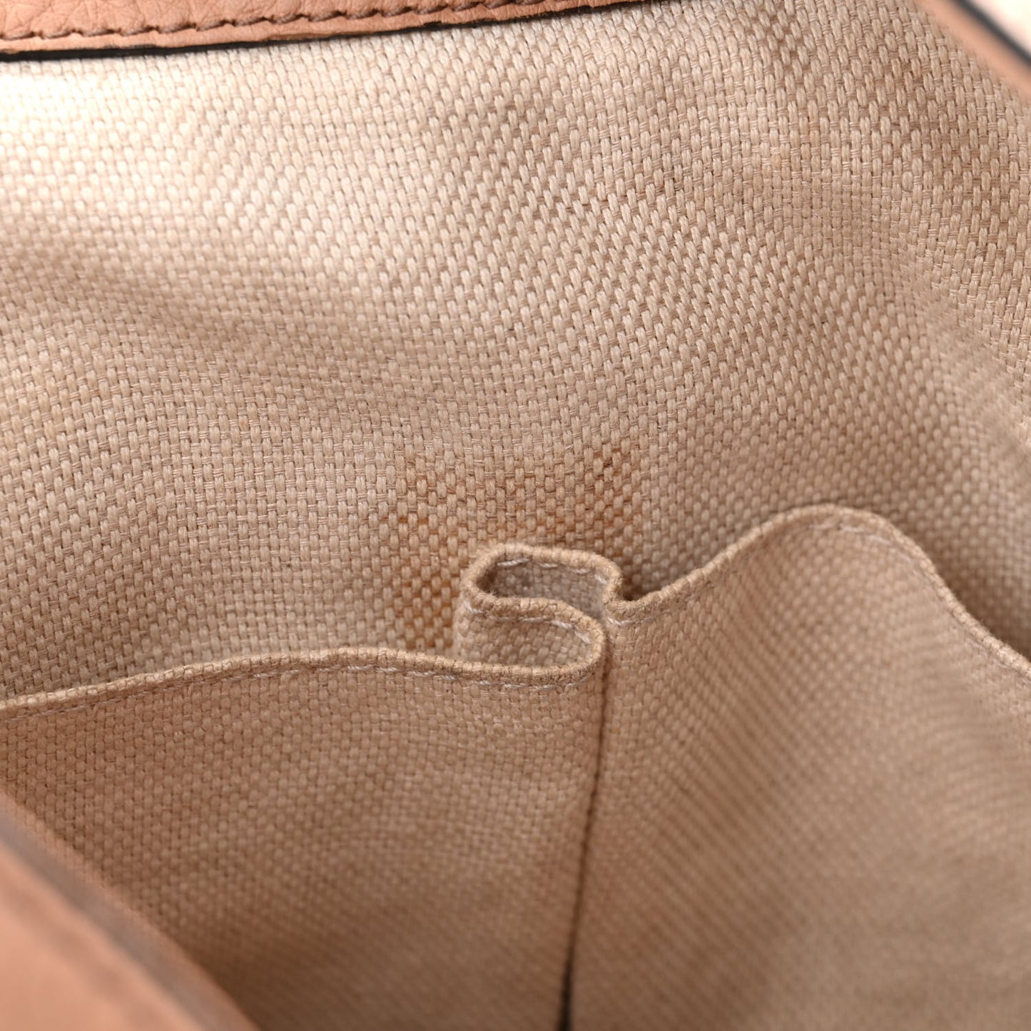 Pebbled Calfskin Medium Soho Chain Shoulder Bag Camelia