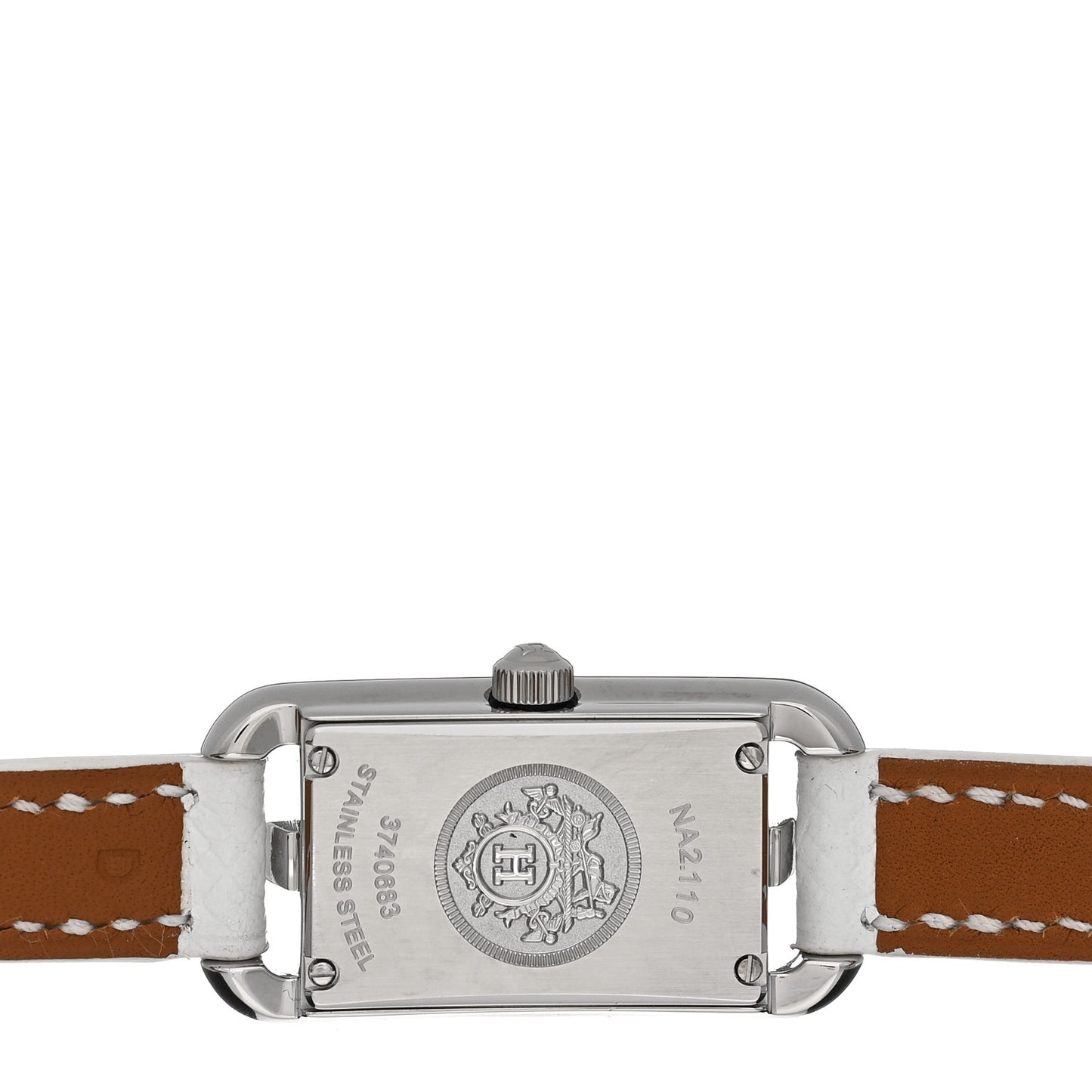 Stainless Steel Epsom 17mm Nantucket Quartz Watch Blanc