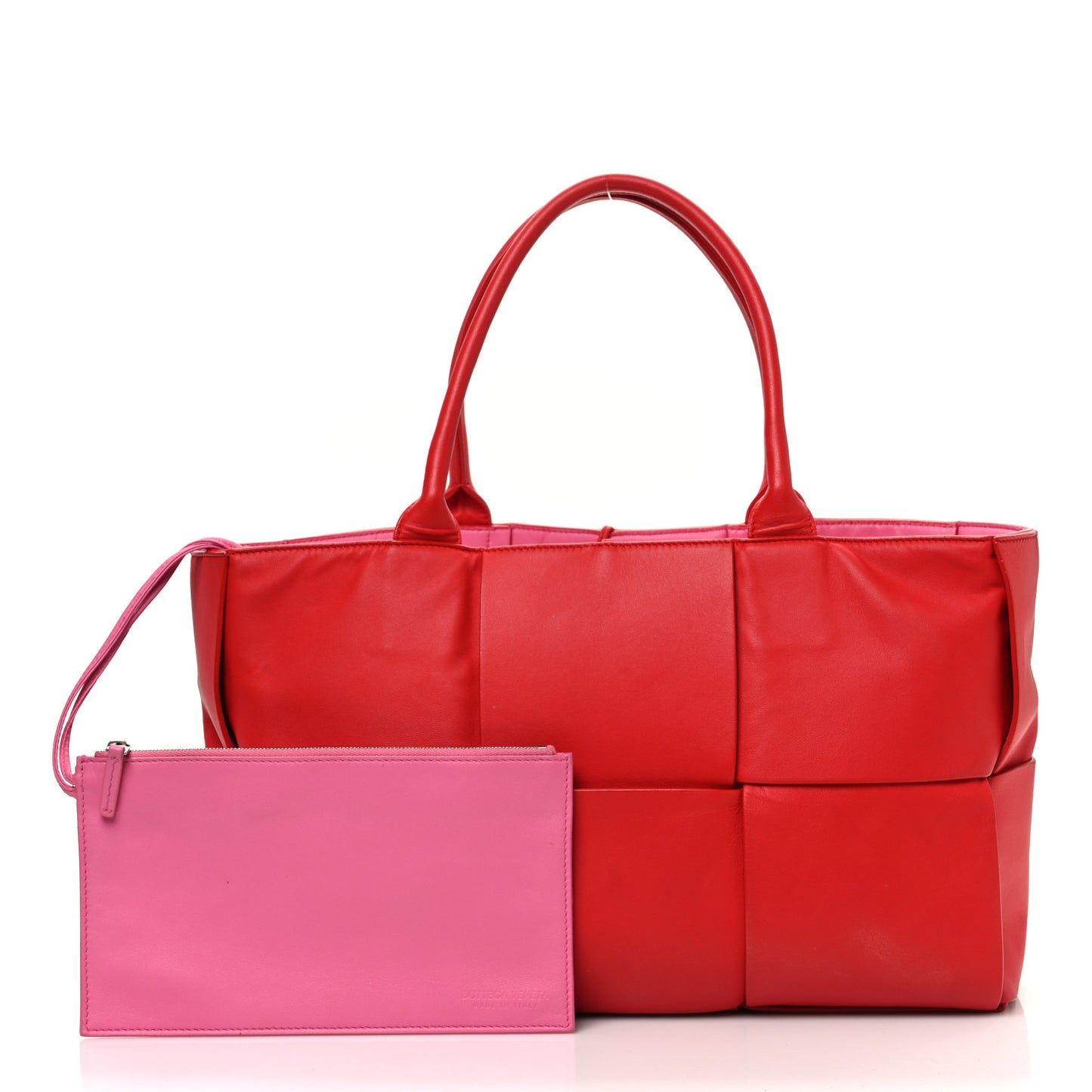 Nappa Maxi Intrecciato Arco Tote Firework