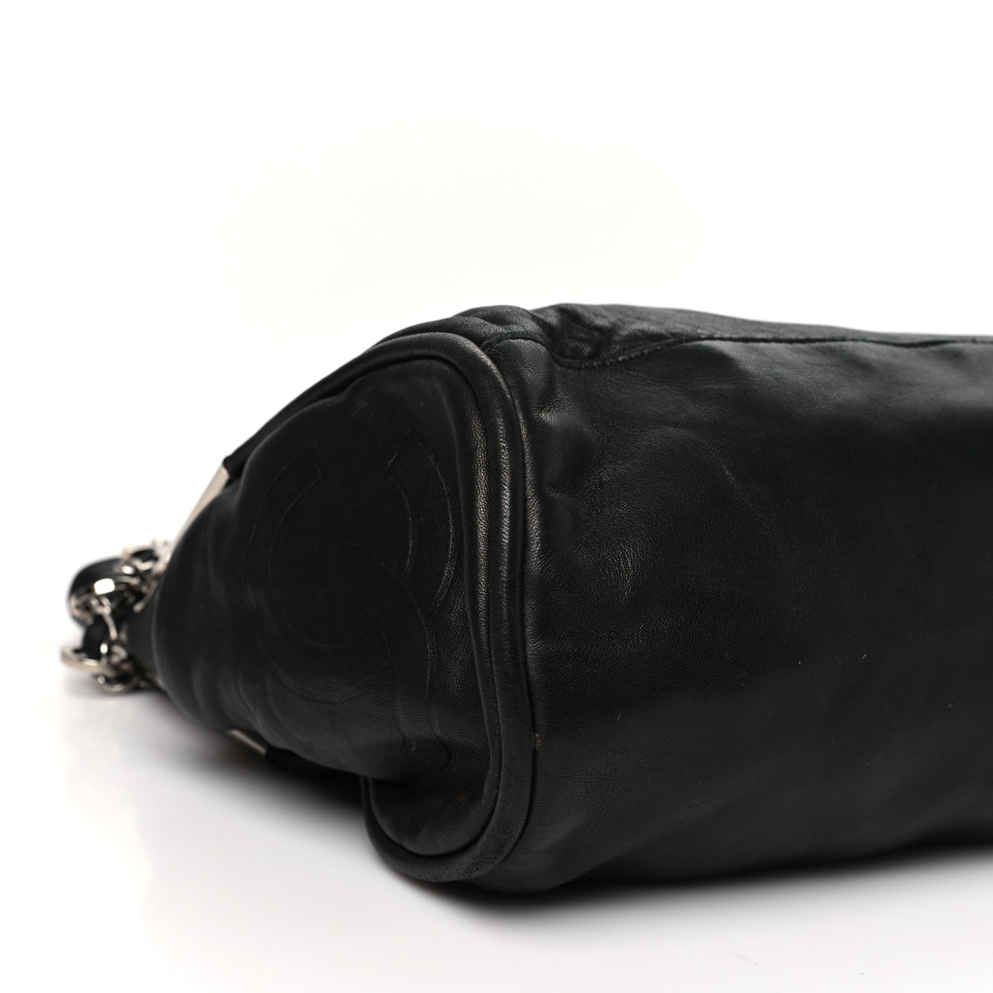 Lambskin Large Ultimate Soft Tote Black