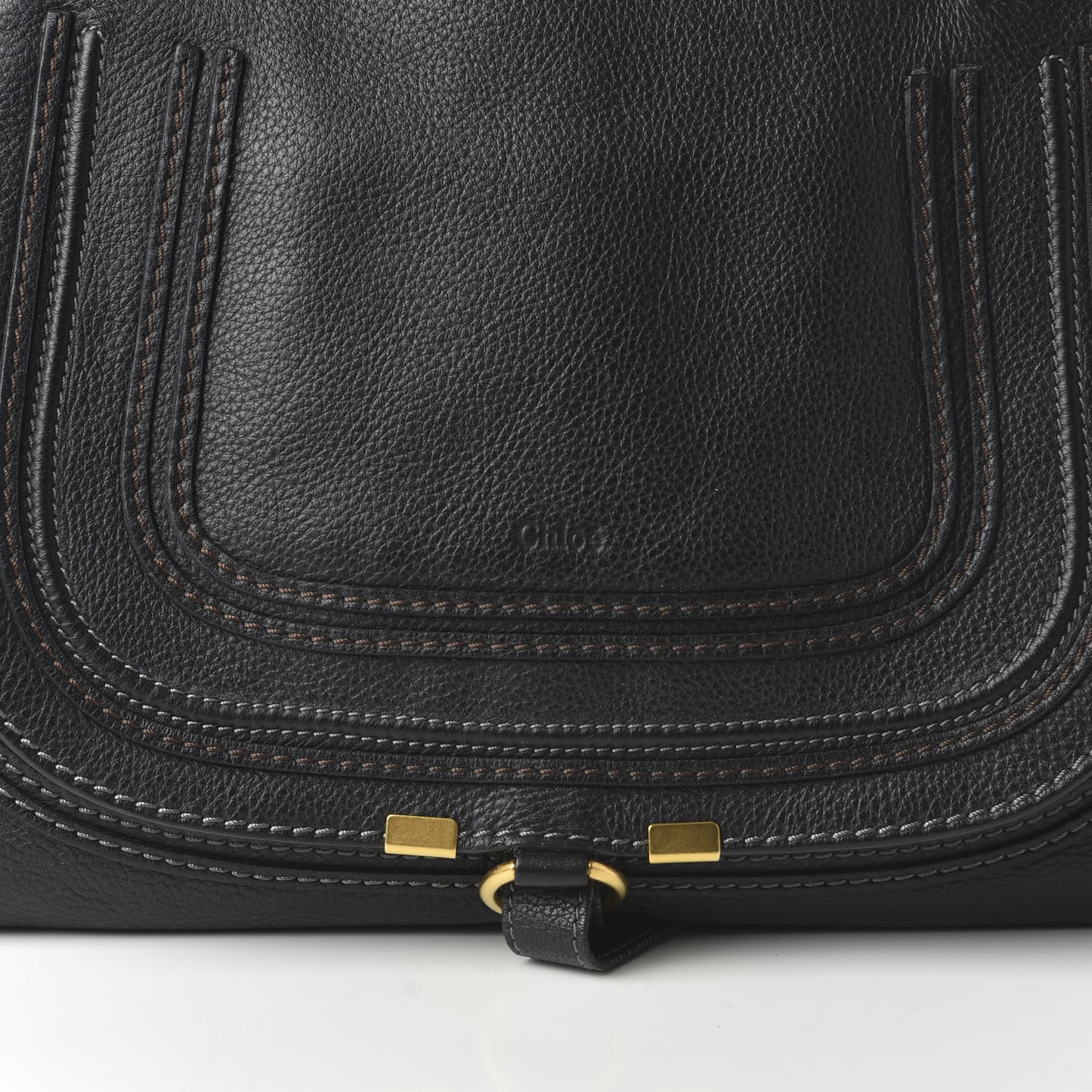Calfskin Medium Marcie Satchel Black