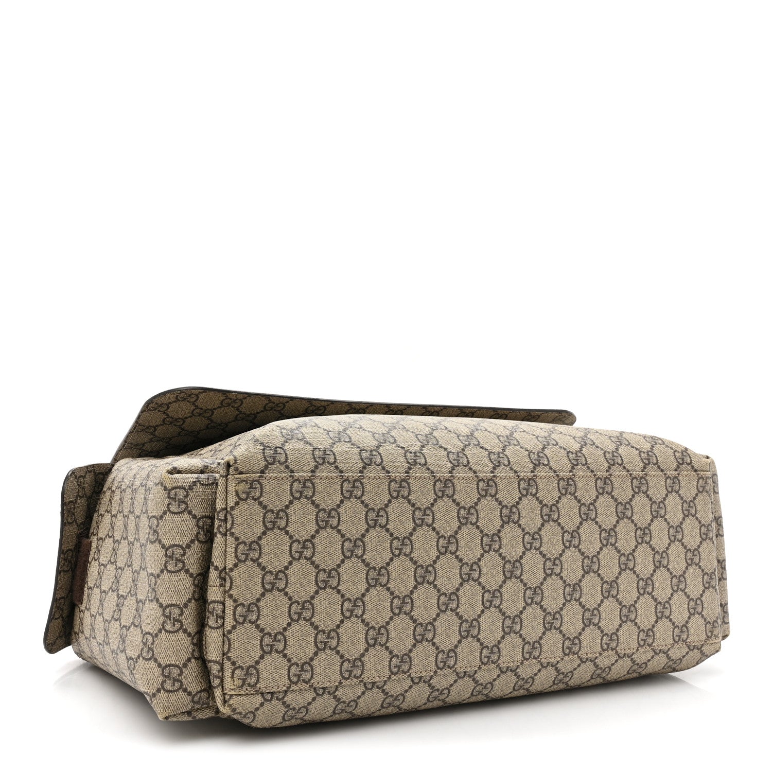 Gucci GG Plus Monogram Messenger Diaper Bag Dark Brown 5 of 15