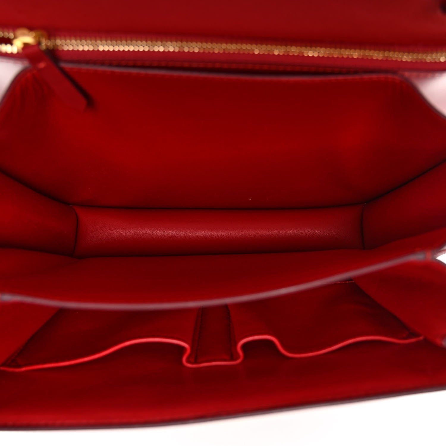 Celine Box Calfskin Medium Classic Box Flap Bag Red 5 of 13