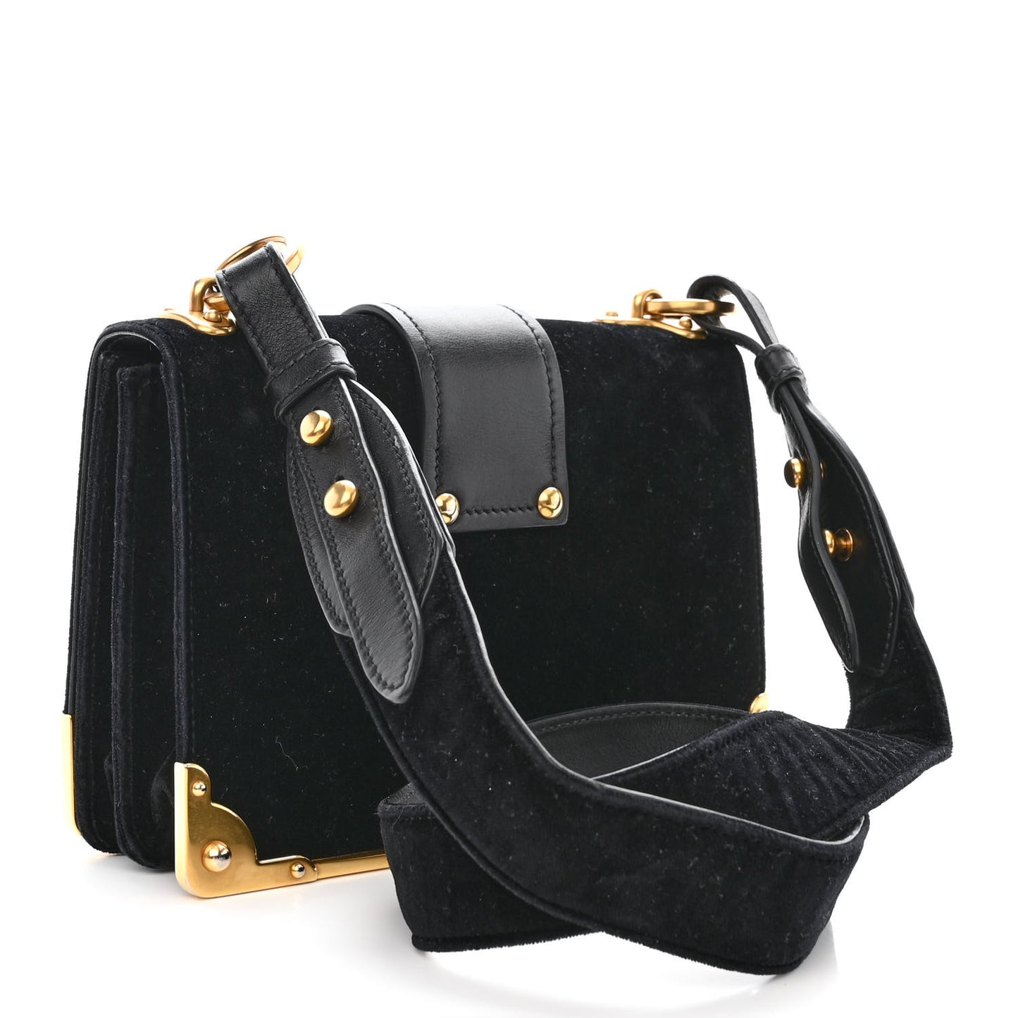 Velvet City Calfskin Cahier Bag Black