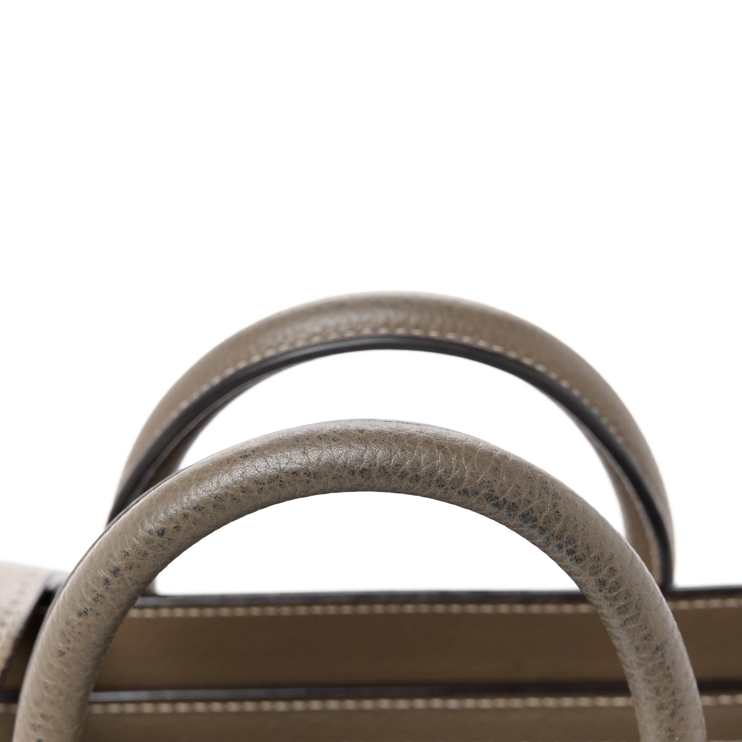 Drummed Calfskin Nano Luggage Souris