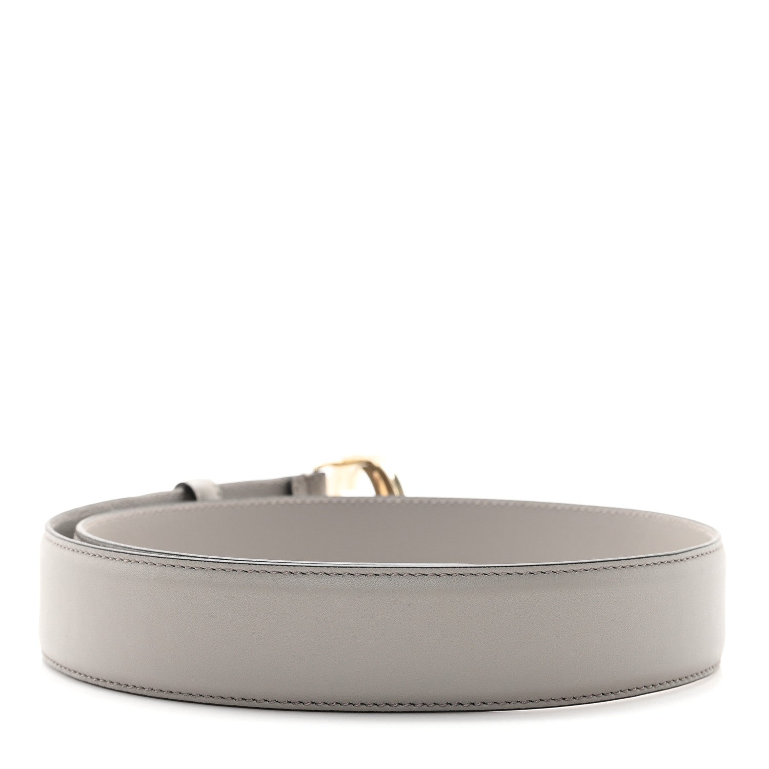 Gucci Calfskin Interlocking G Belt 80 32 Storm Grey 2 of 4
