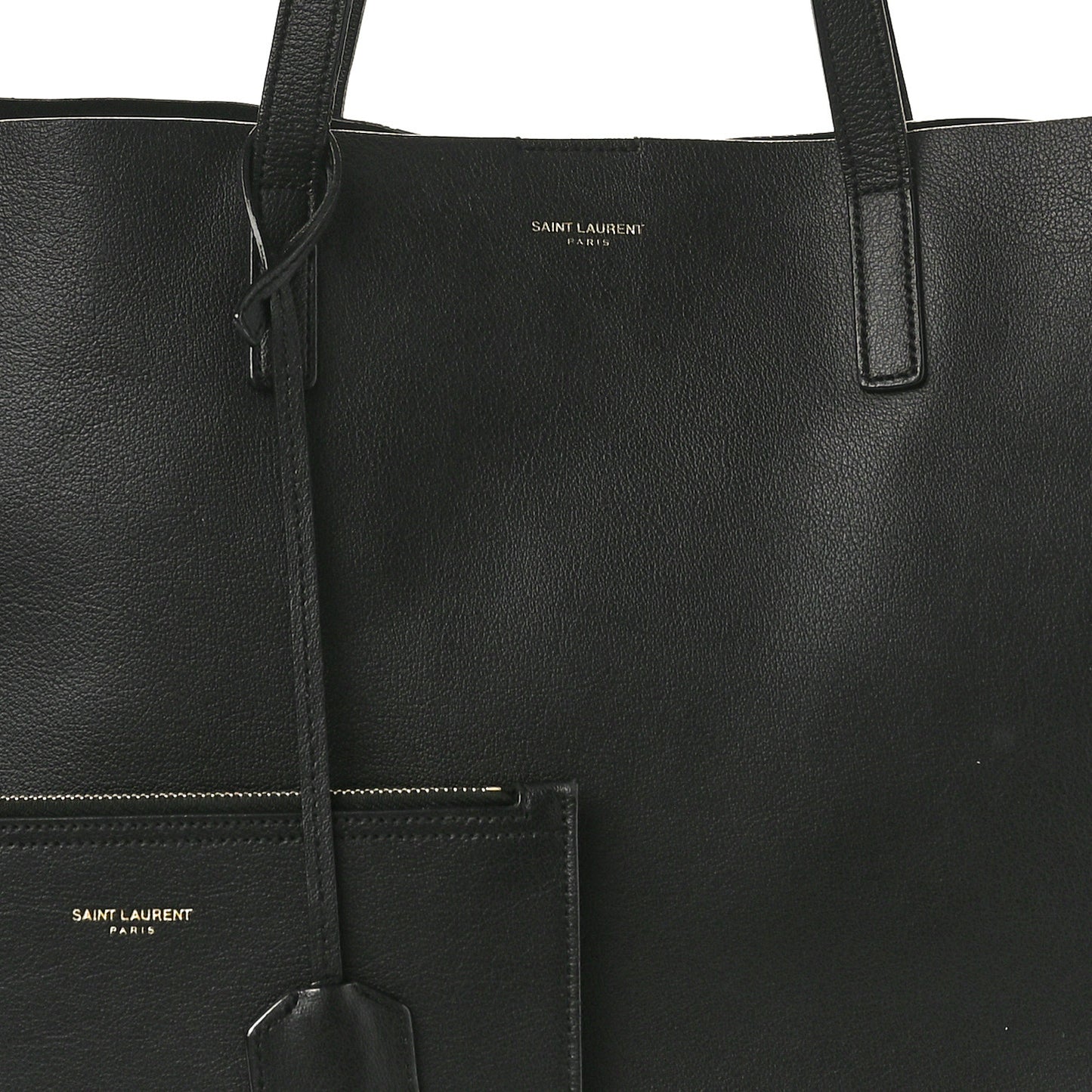 Calfskin Large Shopping Tote Black
