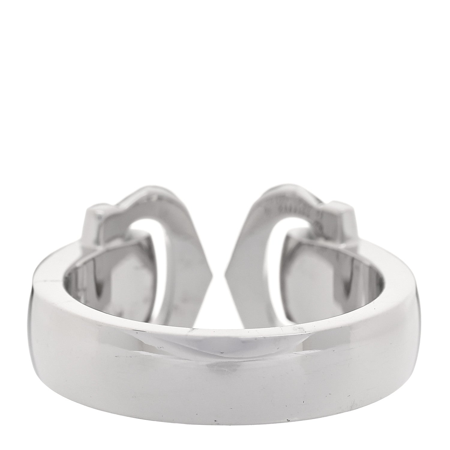 Cartier 18K White Gold Diamond C De Cartier Ring 51 5.75 3 of 4
