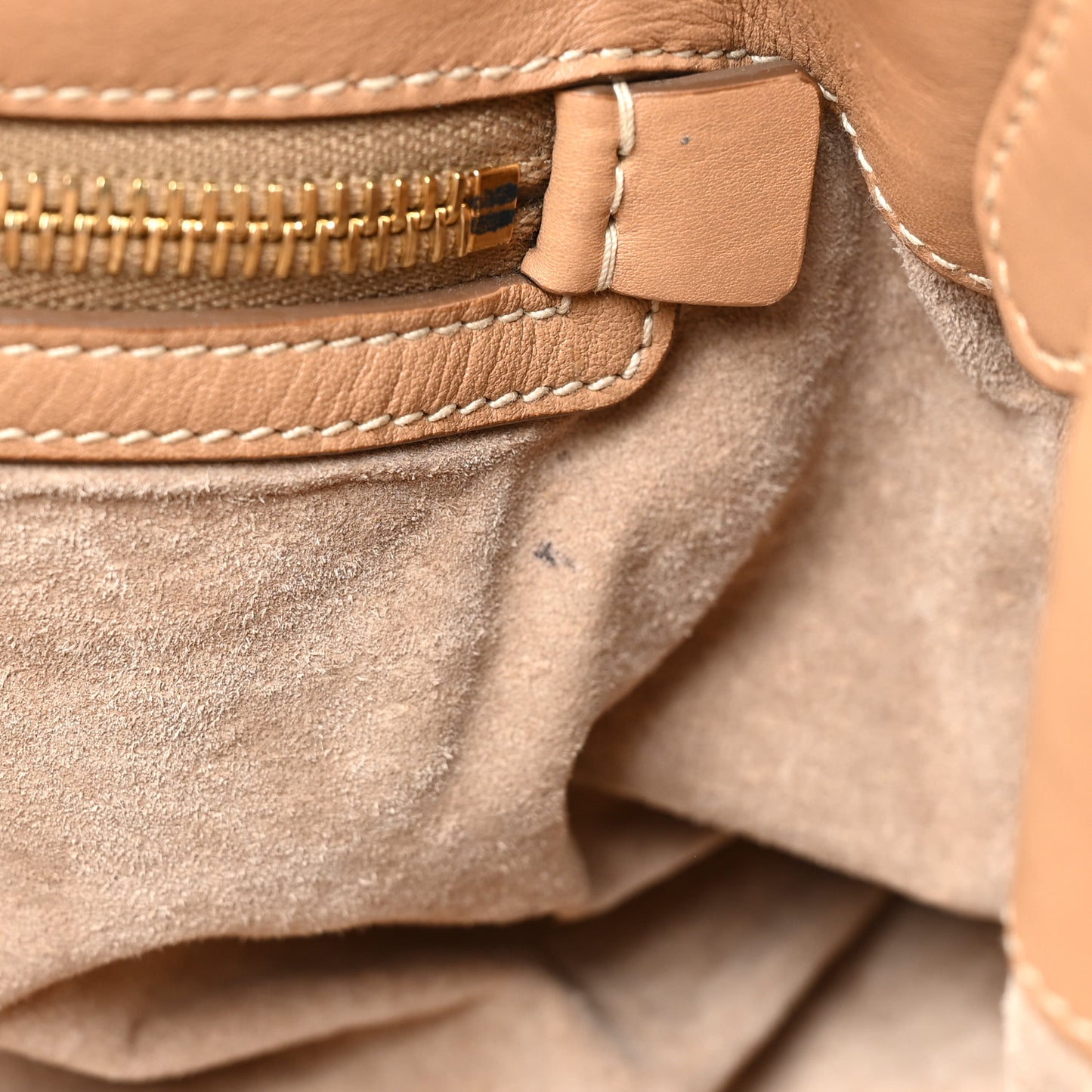 Soft Calfskin Shopping Satchel Sabbia