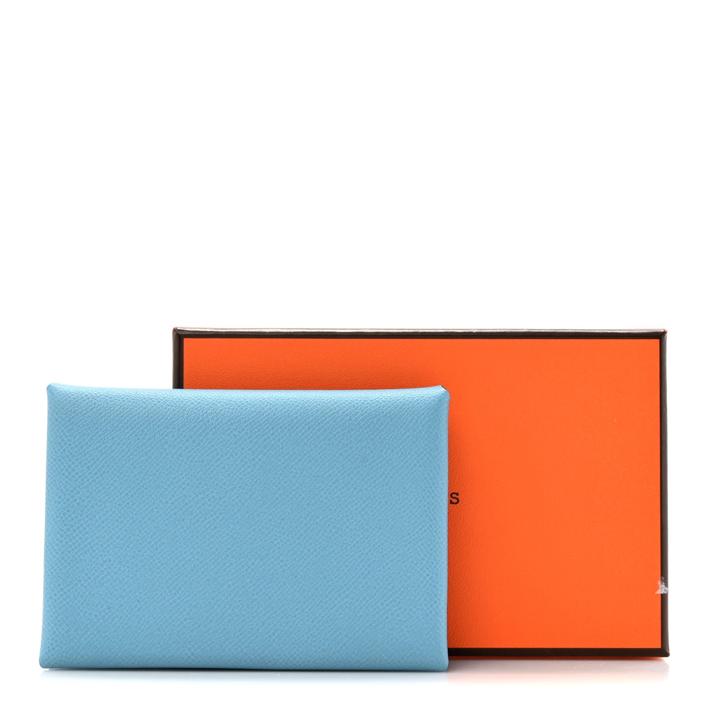 Madame Calfskin Duo Calvi Card Case Bleu du Nord