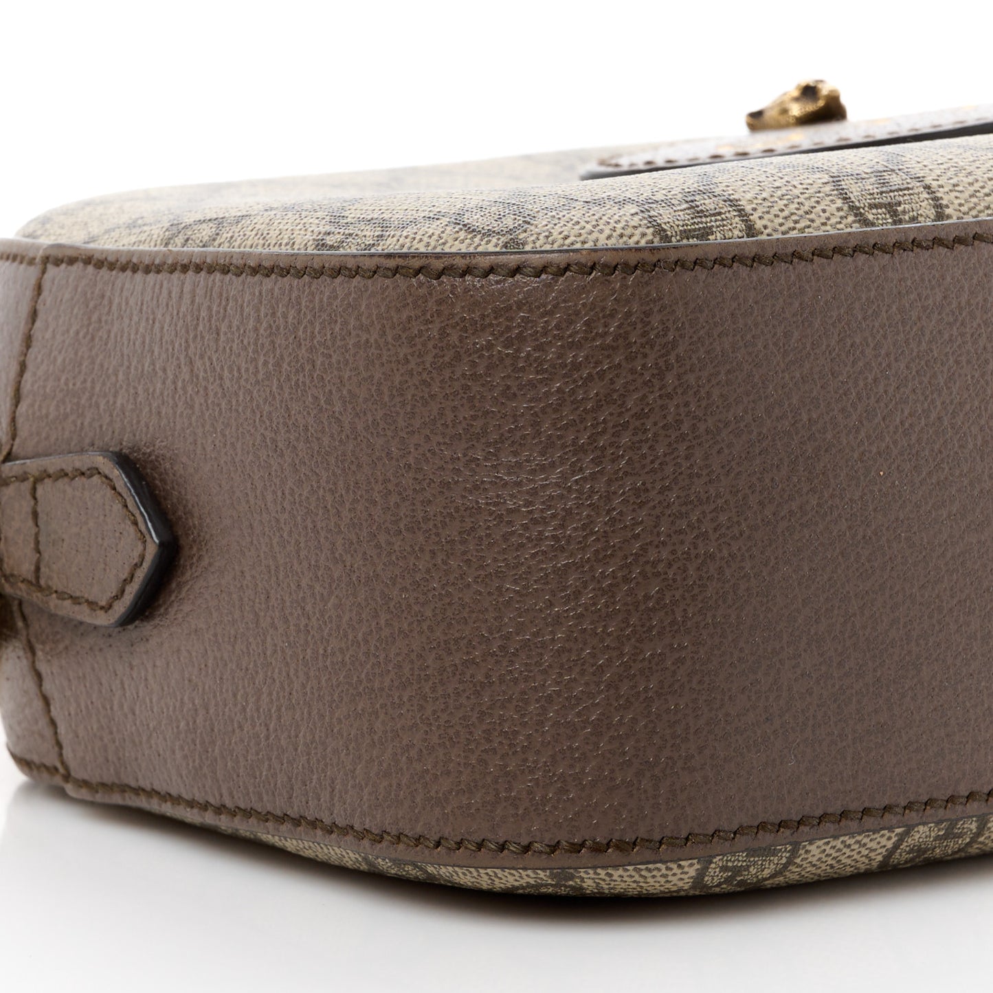 GG Supreme Monogram Web Neo Vintage Shoulder Bag Beige New Acero Crop