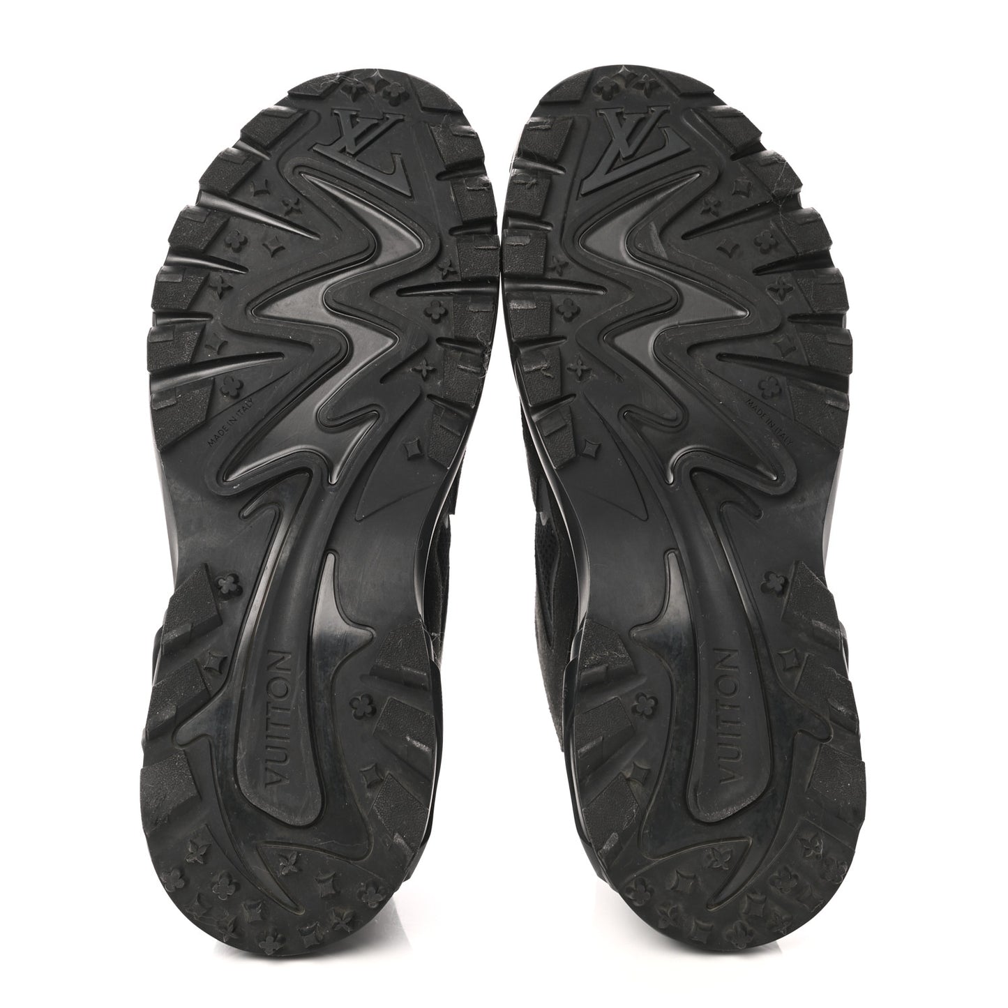 Canvas Mesh Mens LV Runner Tatic Sneakers 8.5 Black
