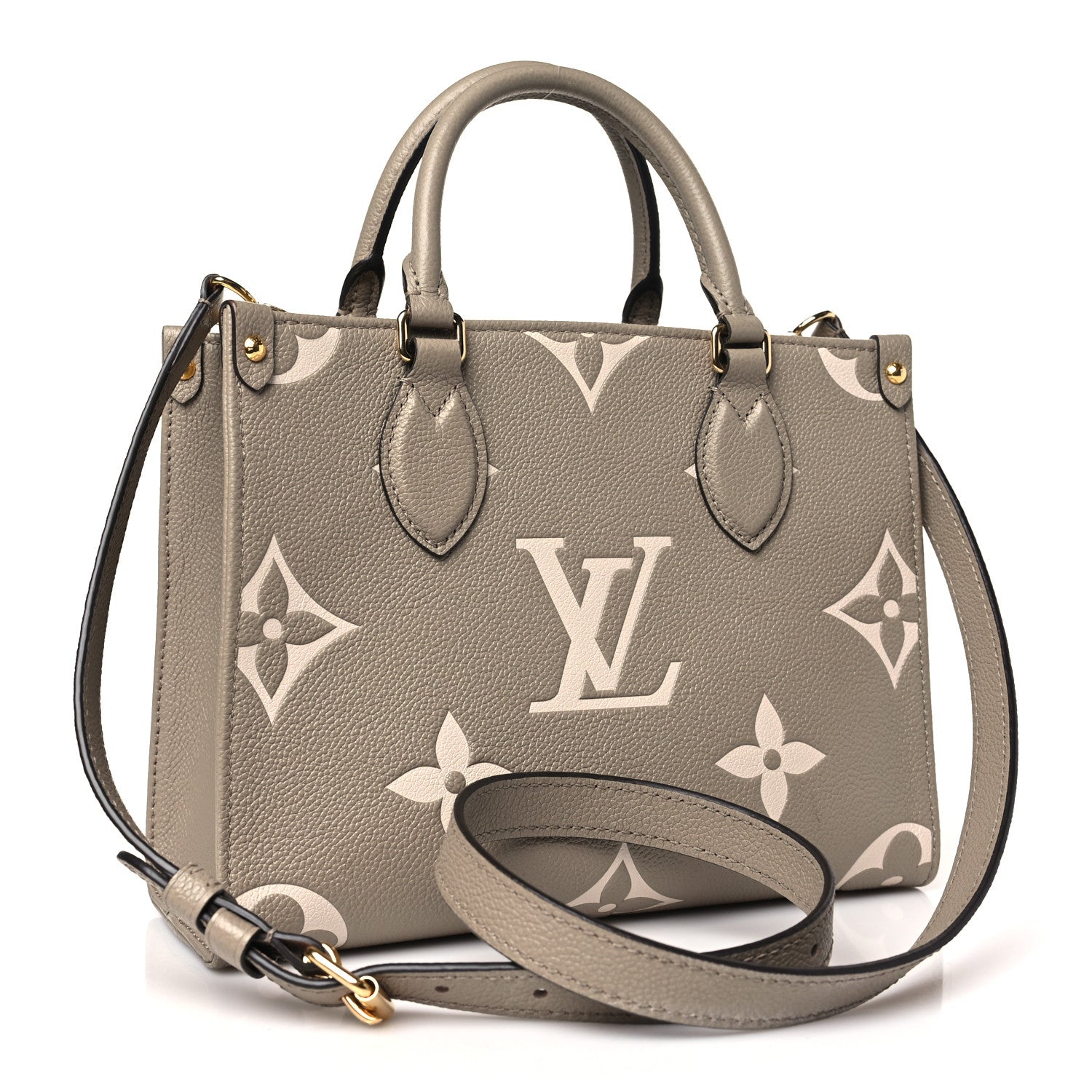 Louis Vuitton Empreinte Monogram Giant Onthego PM Tourterelle Creme 3 of 9