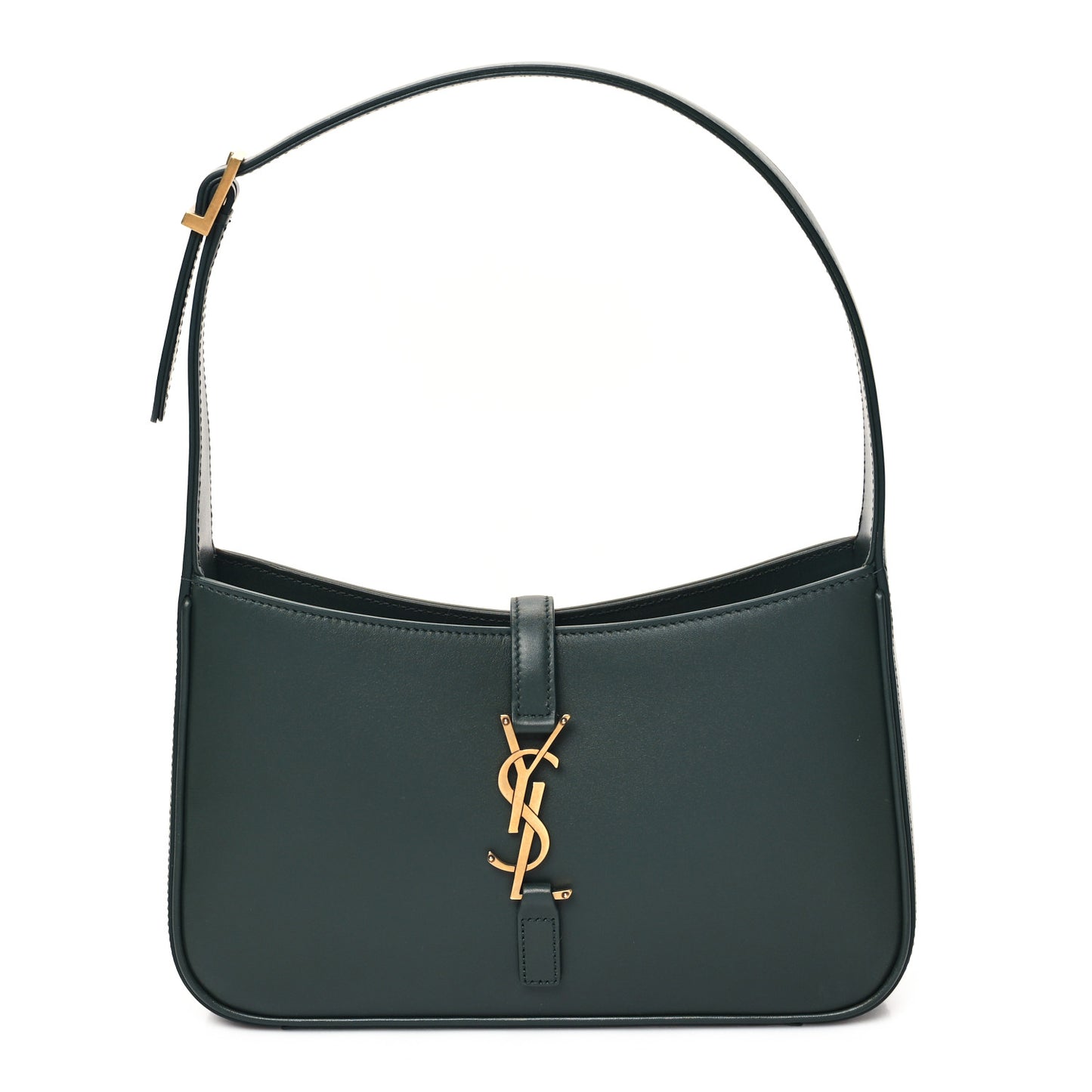 Smooth Calfskin Le 5 A 7 Hobo Vert Fonce