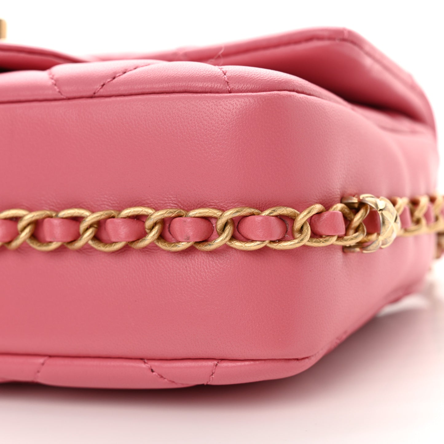 Lambskin Quilted CC Small Dynasty Flap Pink