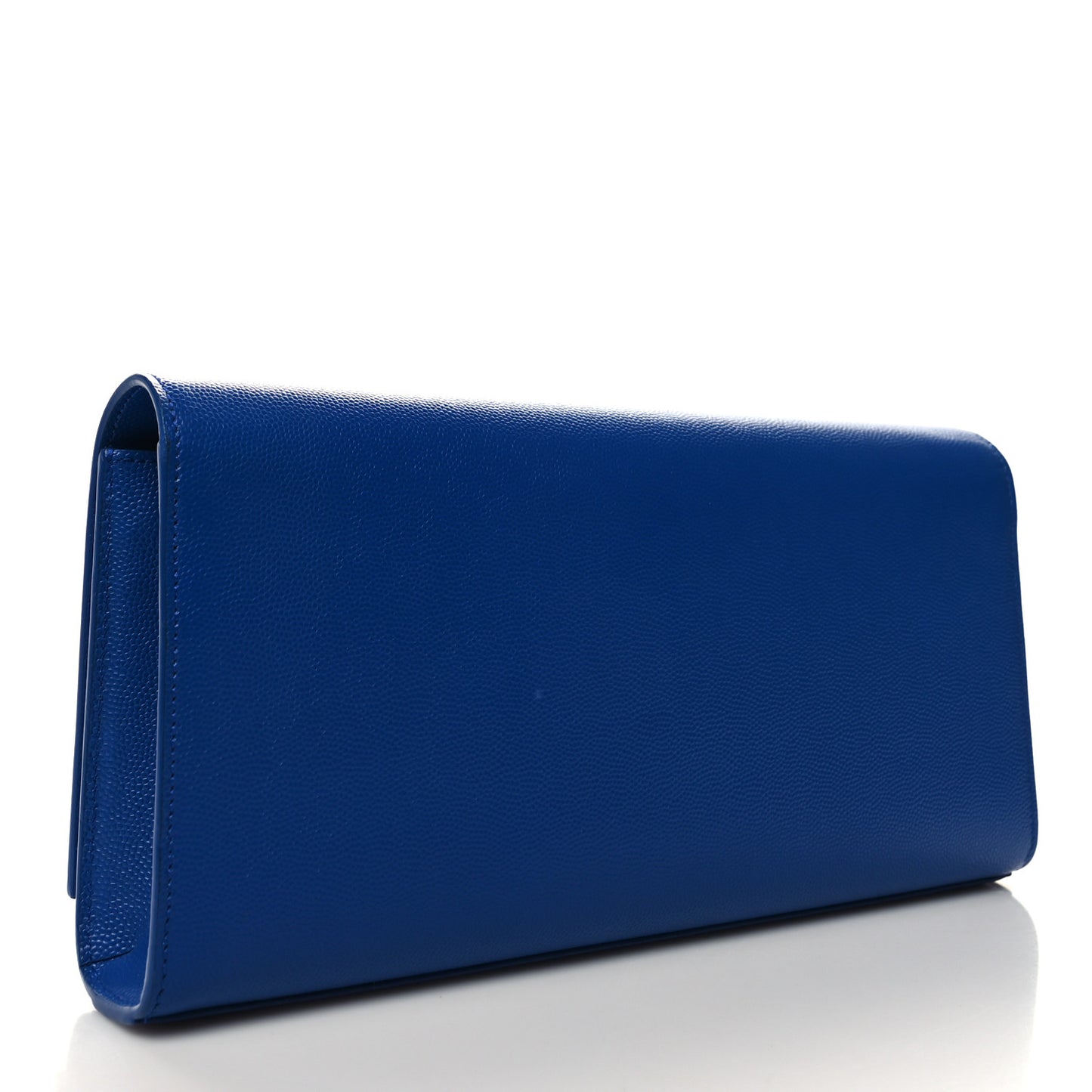 Grain De Poudre Classic Monogram Cassandre Clutch Blue Majorelle