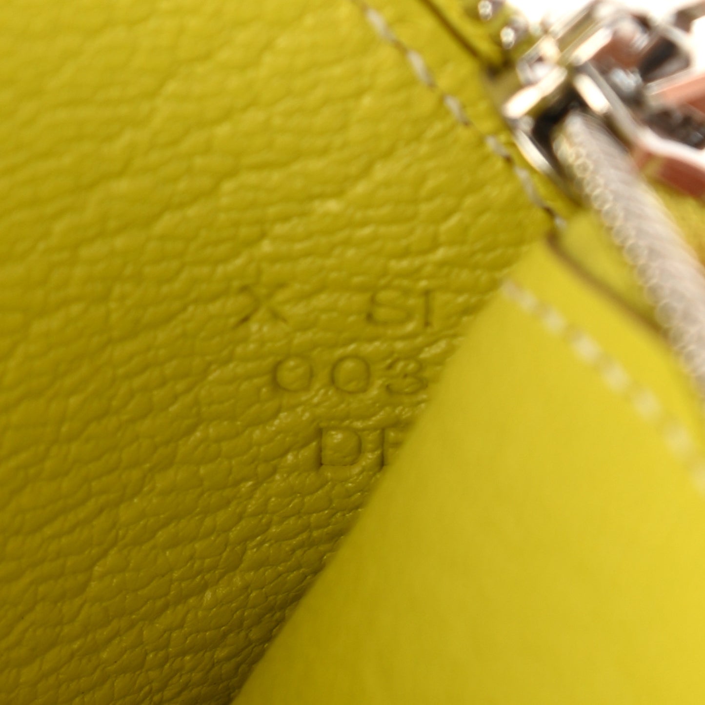 Chevre Mysore Tutti Frutti Citron Coin Purse Charm Lime
