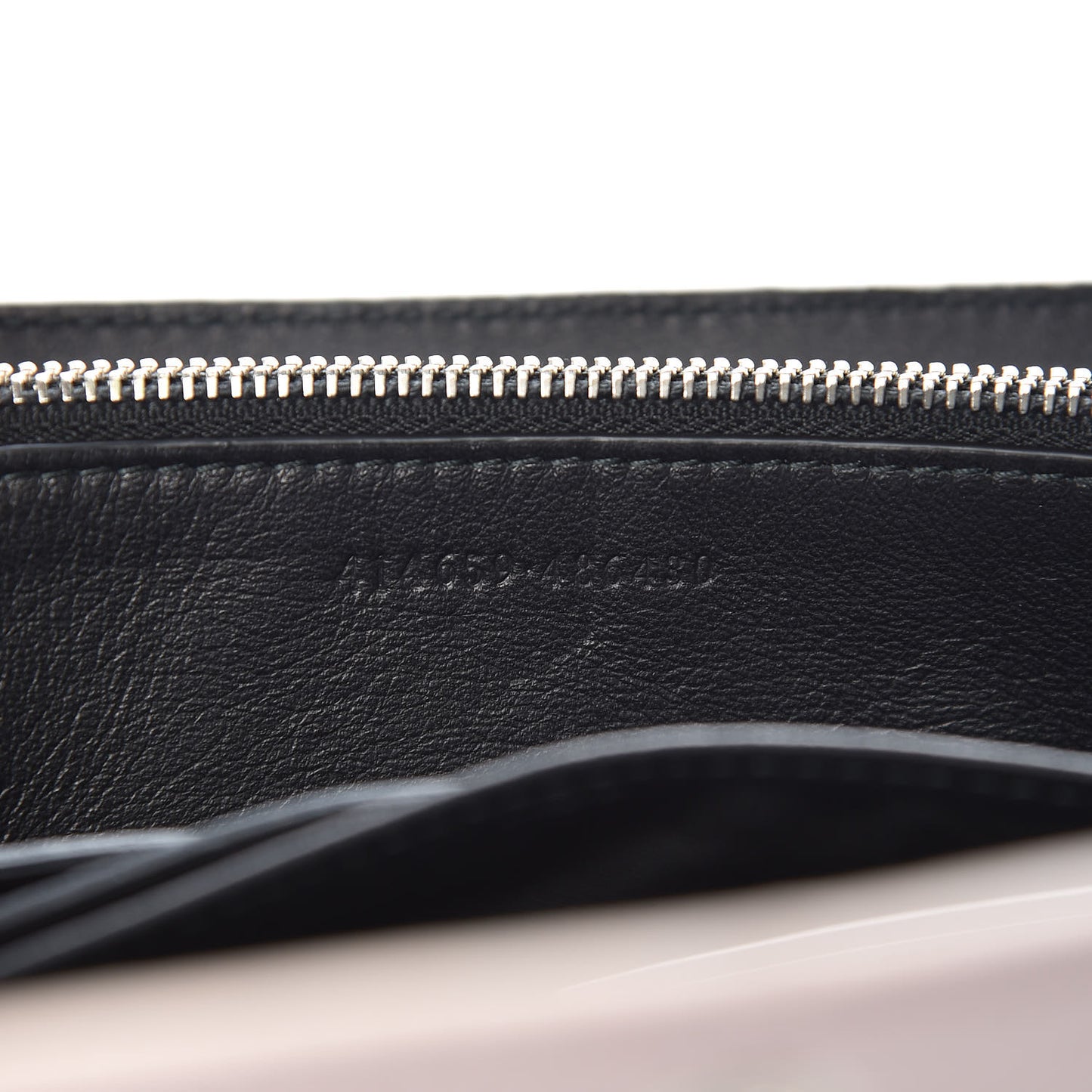 Calfskin Crocodile Embossed Skull Wallet on Chain Baby Pink