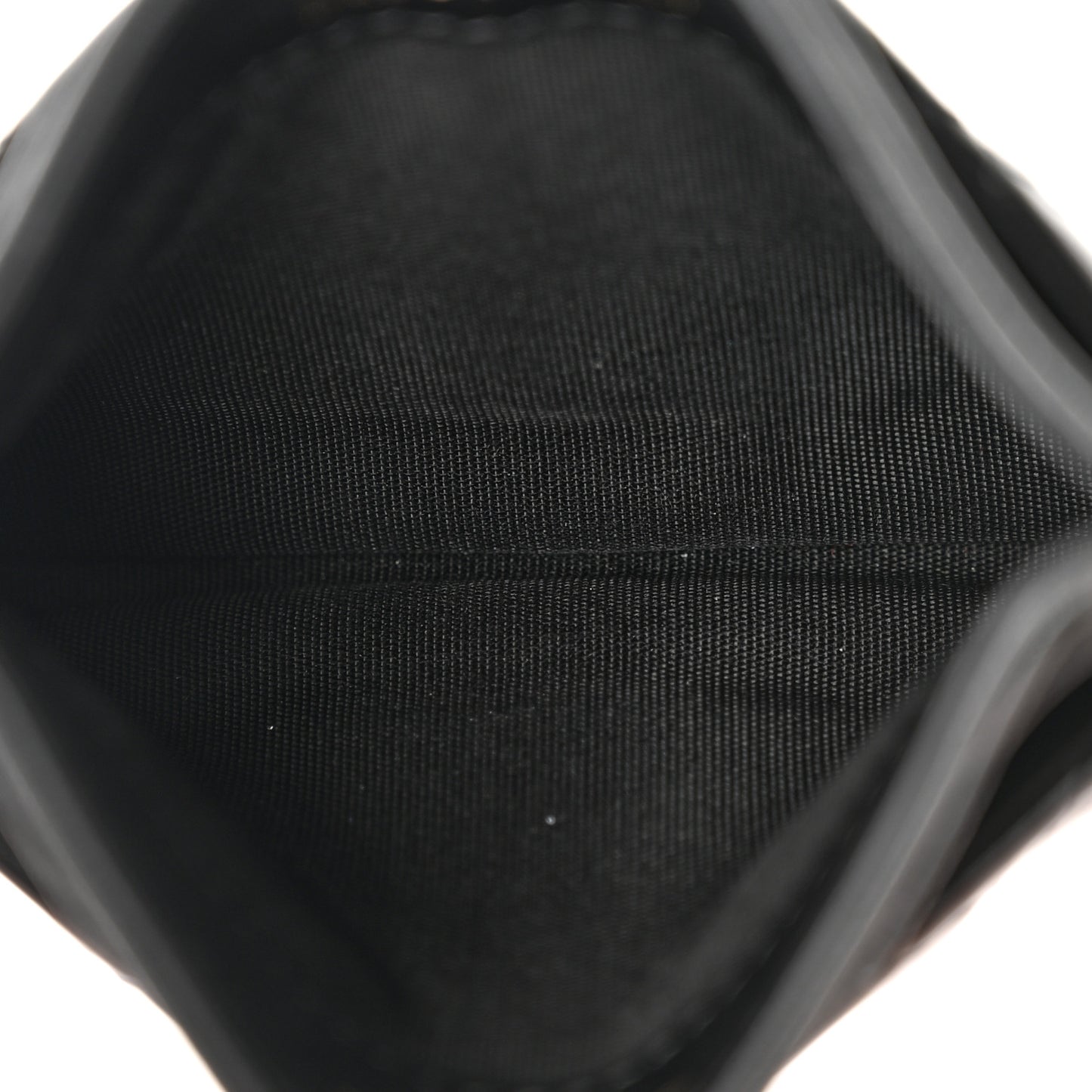 Patent Calfskin Quilted Card Holder Black