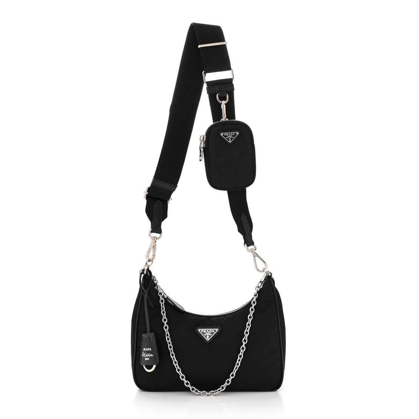Nylon Re-Edition 2005 Shoulder Bag Black