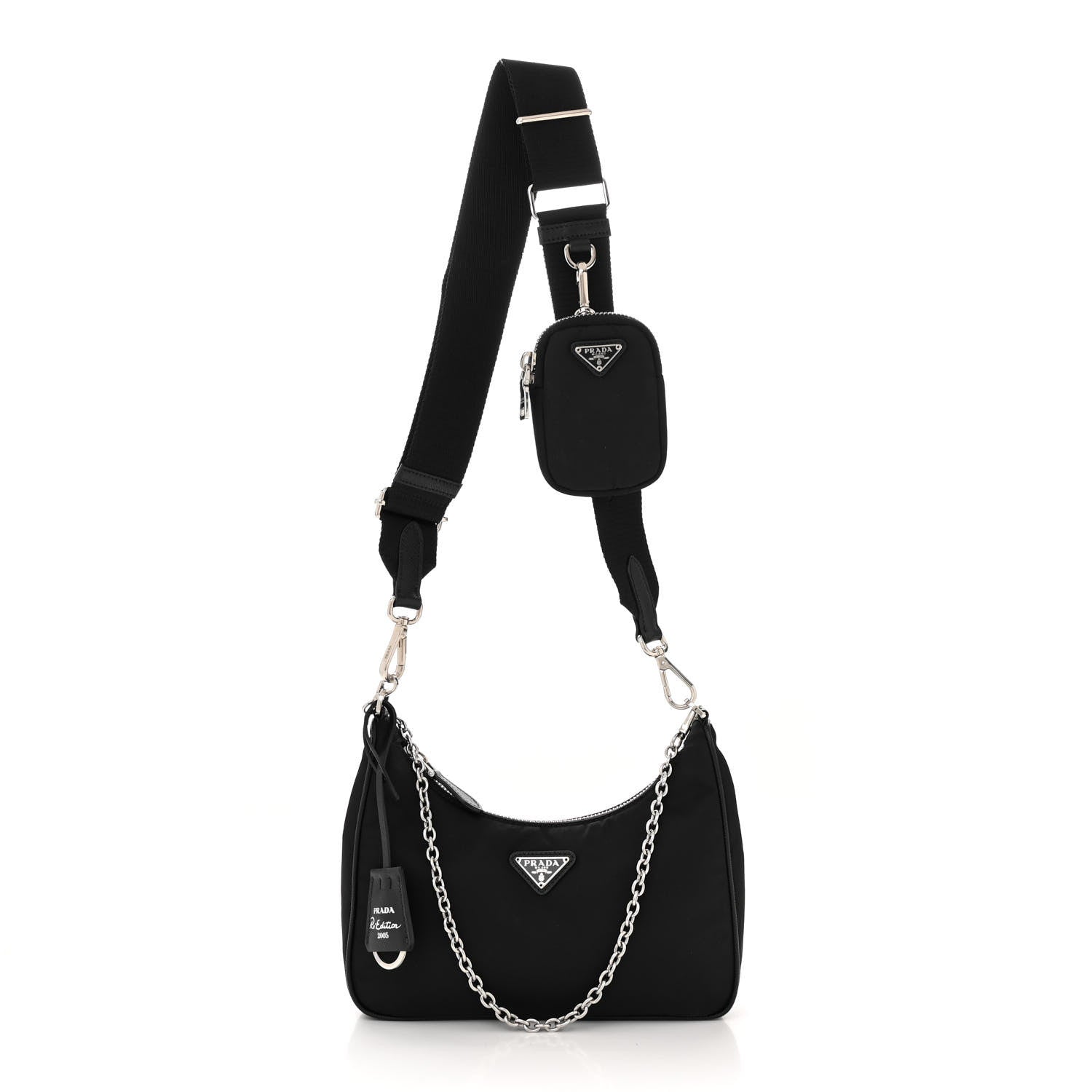 Prada Nylon Re-Edition 2005 Shoulder Bag Black 1 of 11