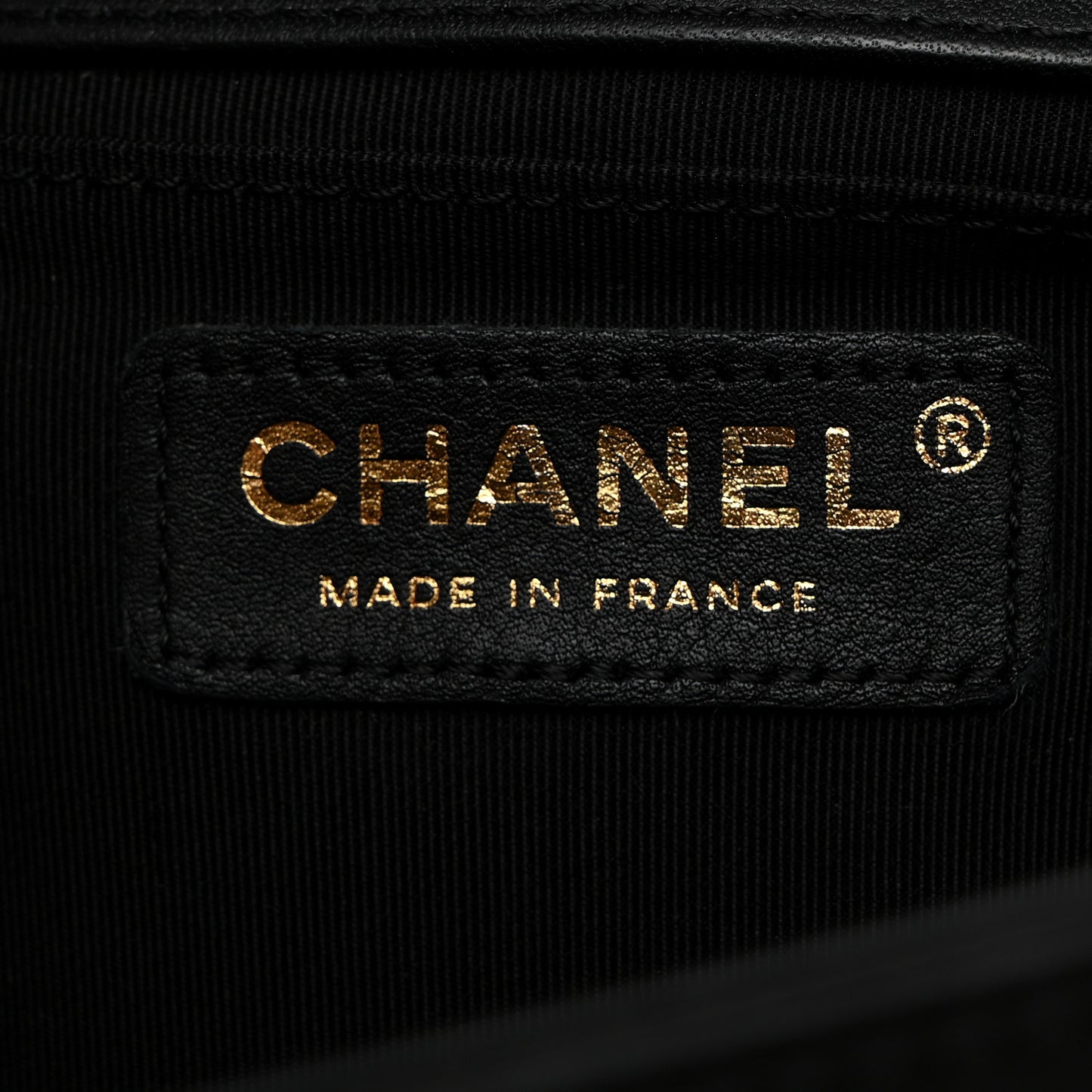 Lambskin Chevron Quilted Medium Boy Flap Black