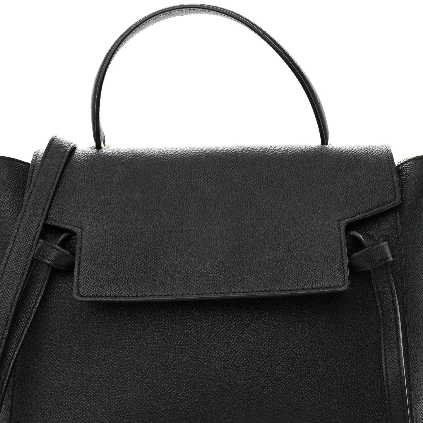 Grained Calfskin Mini Belt Bag Black
