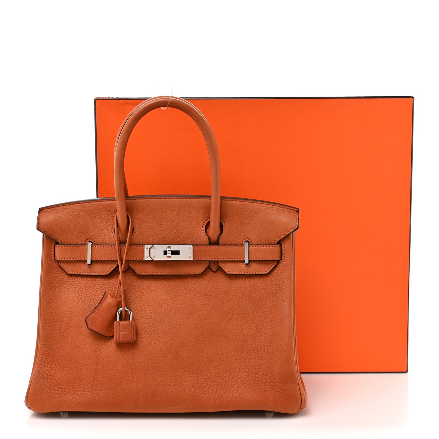 Taurillon Saddle Birkin 30 Cuivre