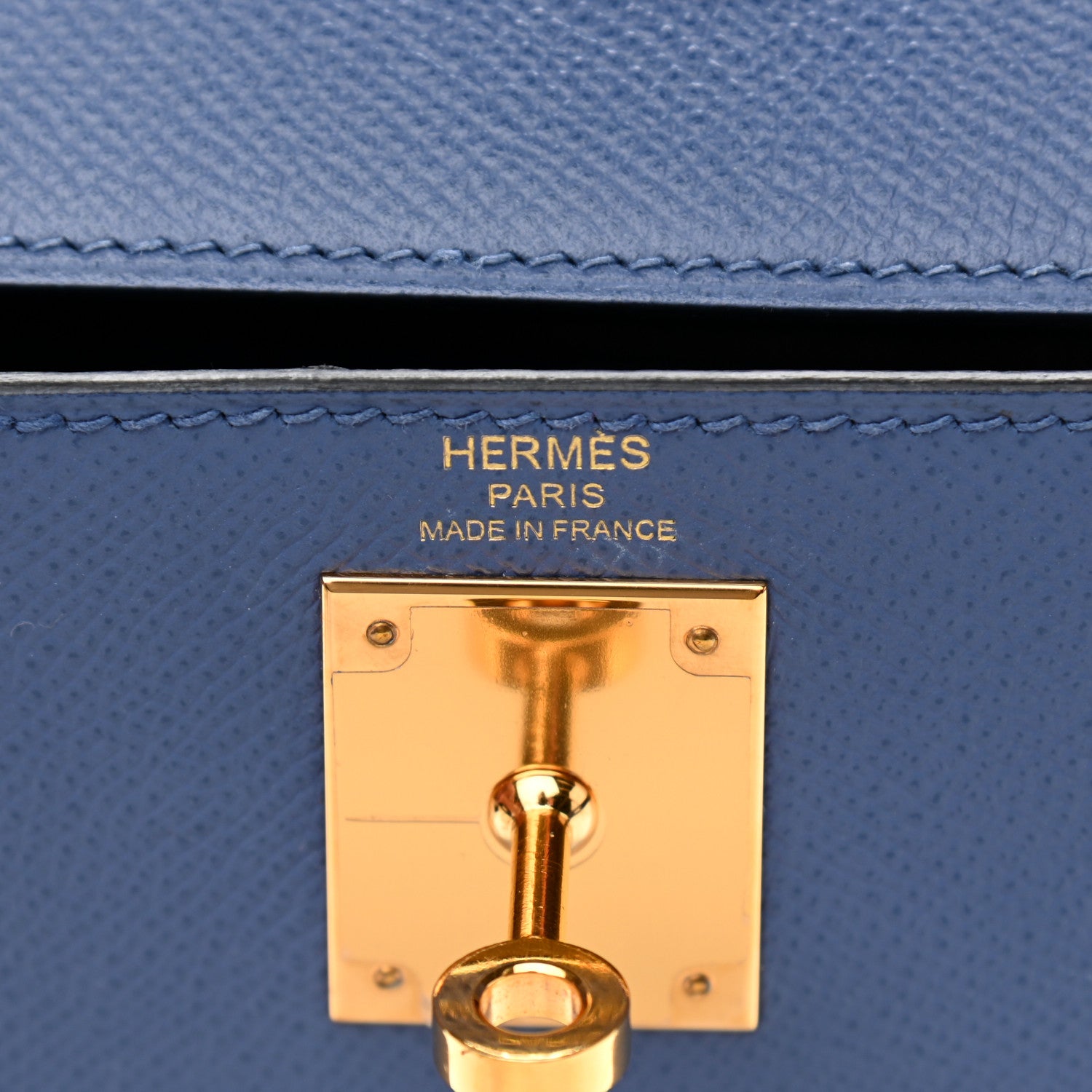 Hermes Epsom Kelly Sellier 28 Bleu Brighton 6 of 10