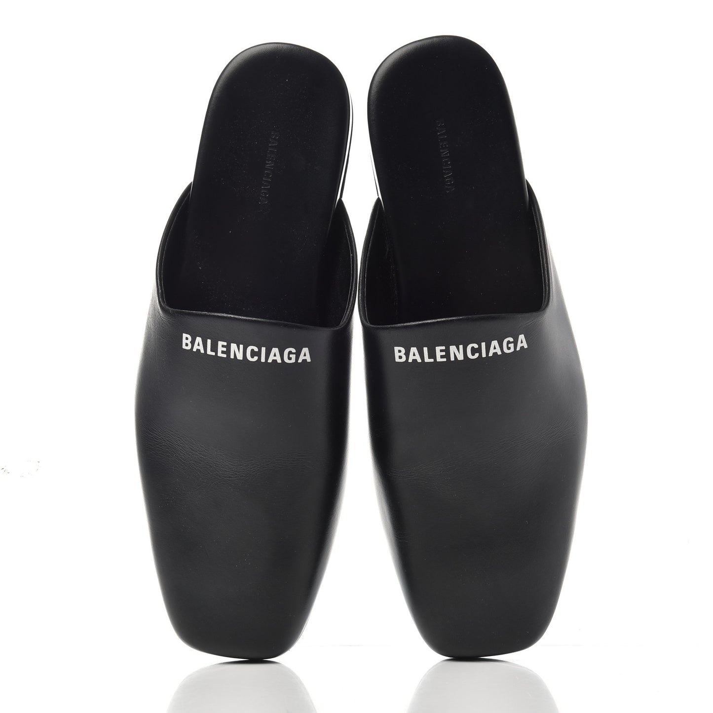Calfskin Mules 36.5 Black