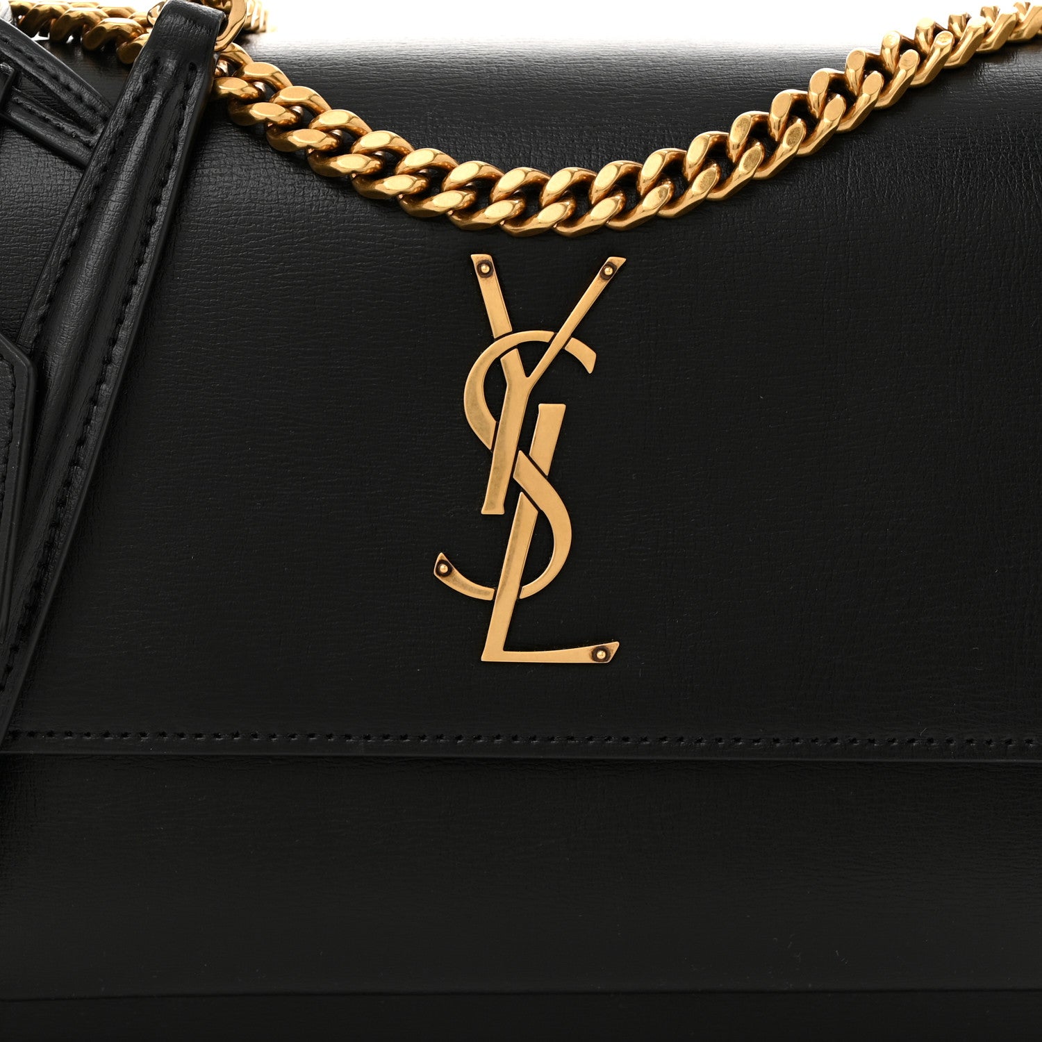 Saint Laurent Calfskin Medium Monogram Sunset Black 8 of 10