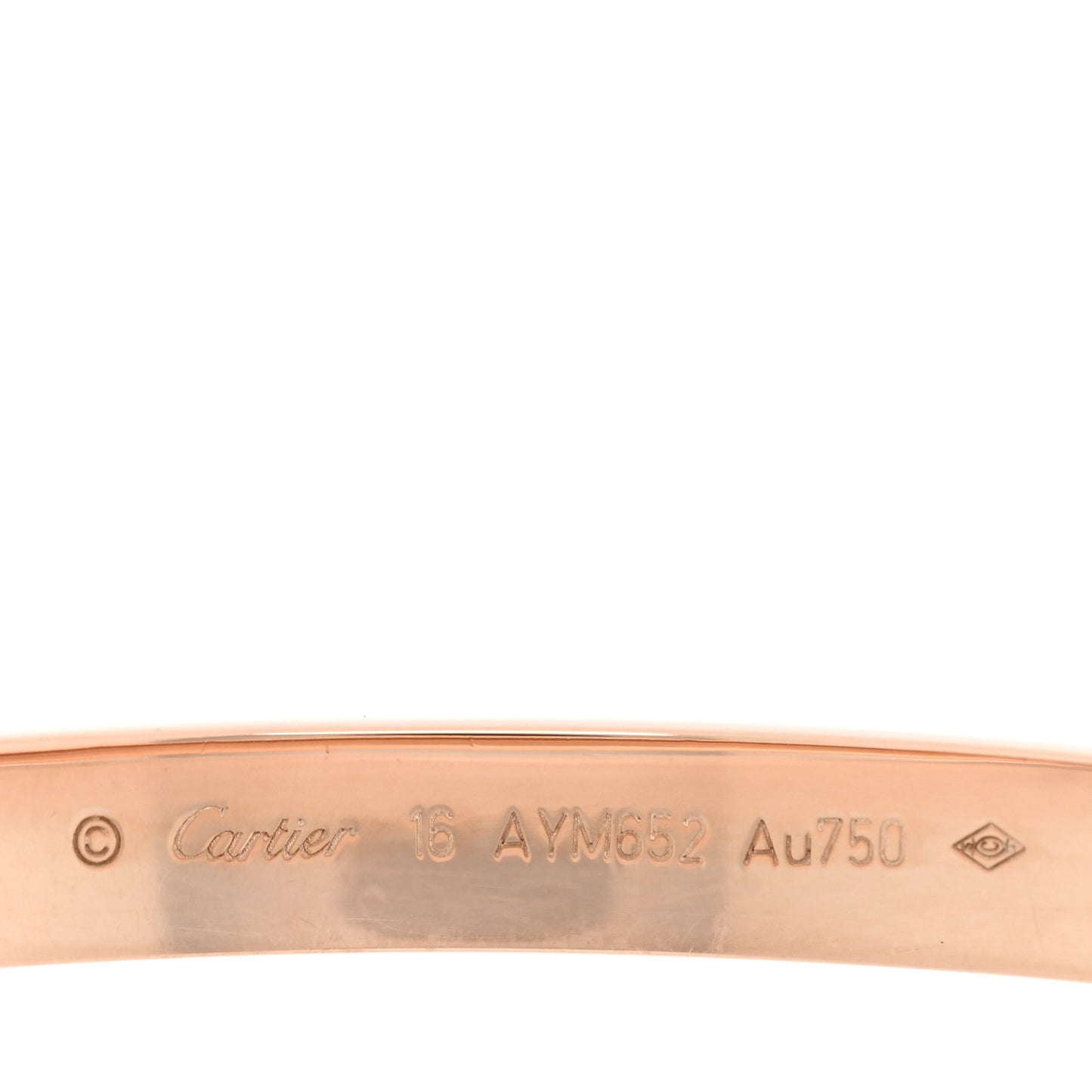18K Pink Gold LOVE Bracelet 16