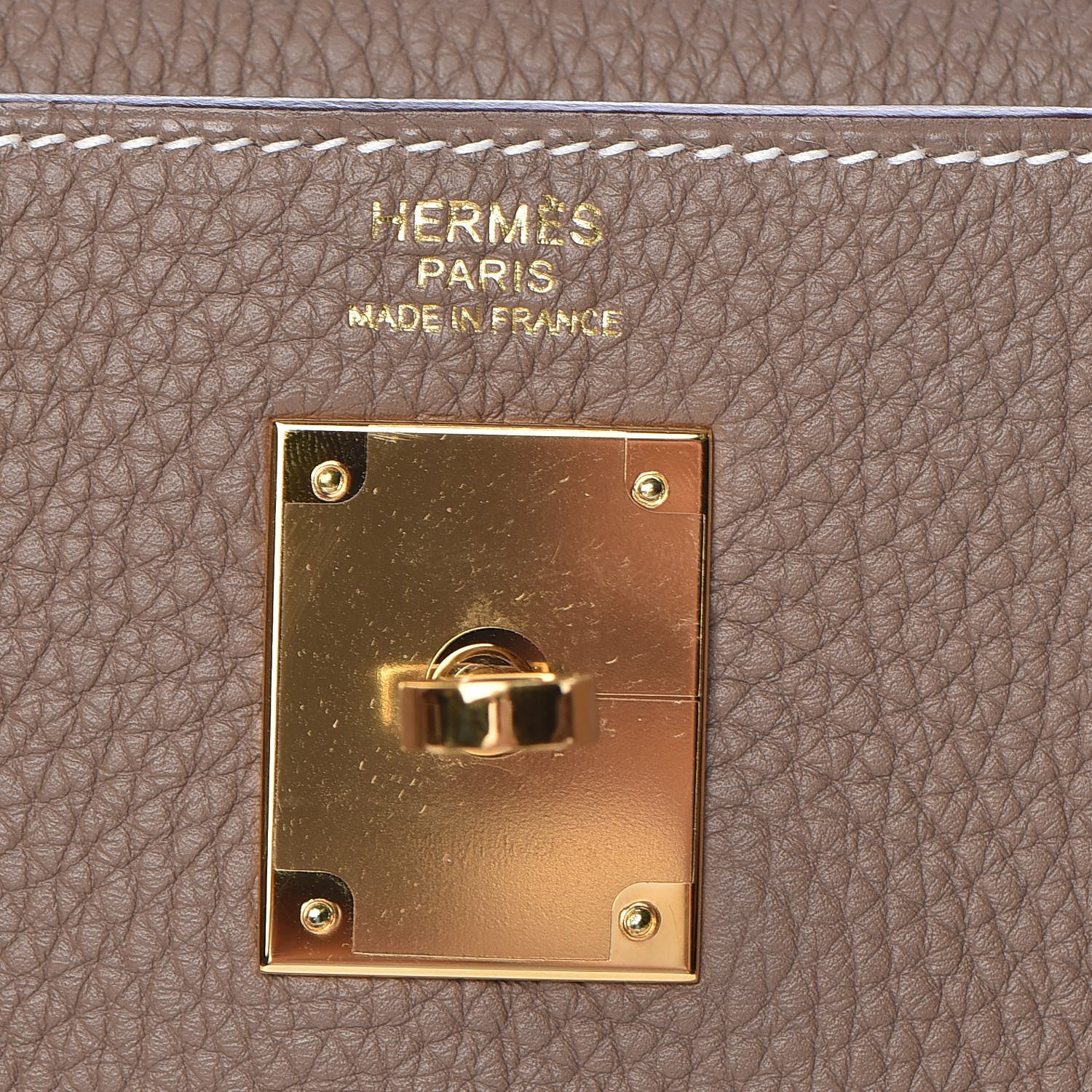 Hermes Togo Kelly Retourne 32 Etoupe 21 of 36