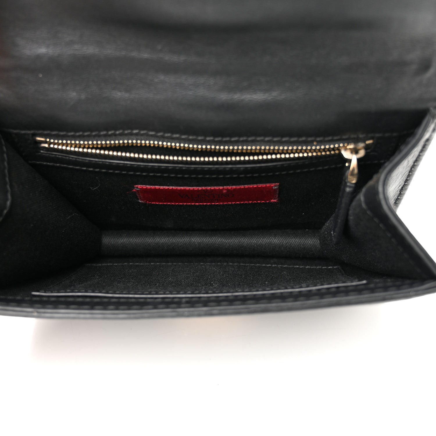 Valentino Garavani Vitello Small Glam Lock Rockstud Flap Black 5 of 8
