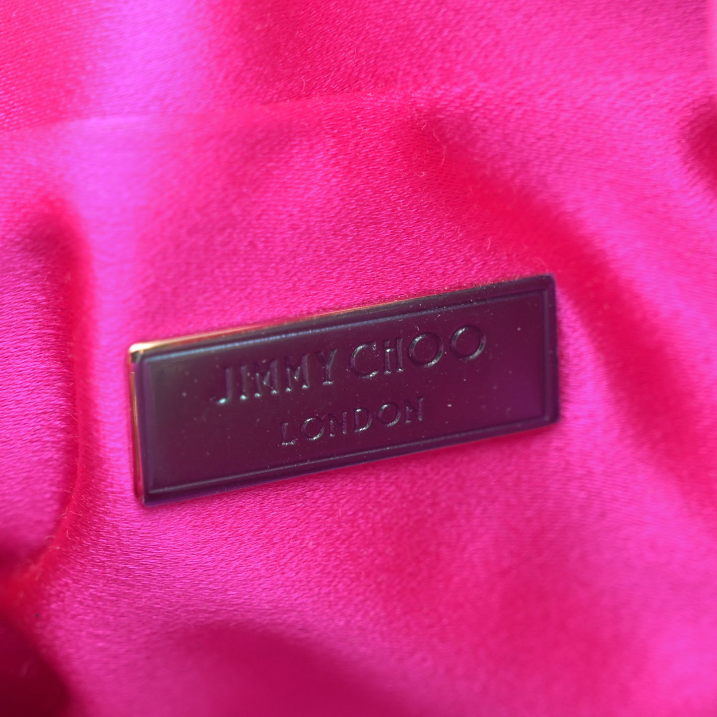 Satin Fringe Bon Bon Bag Fuchsia