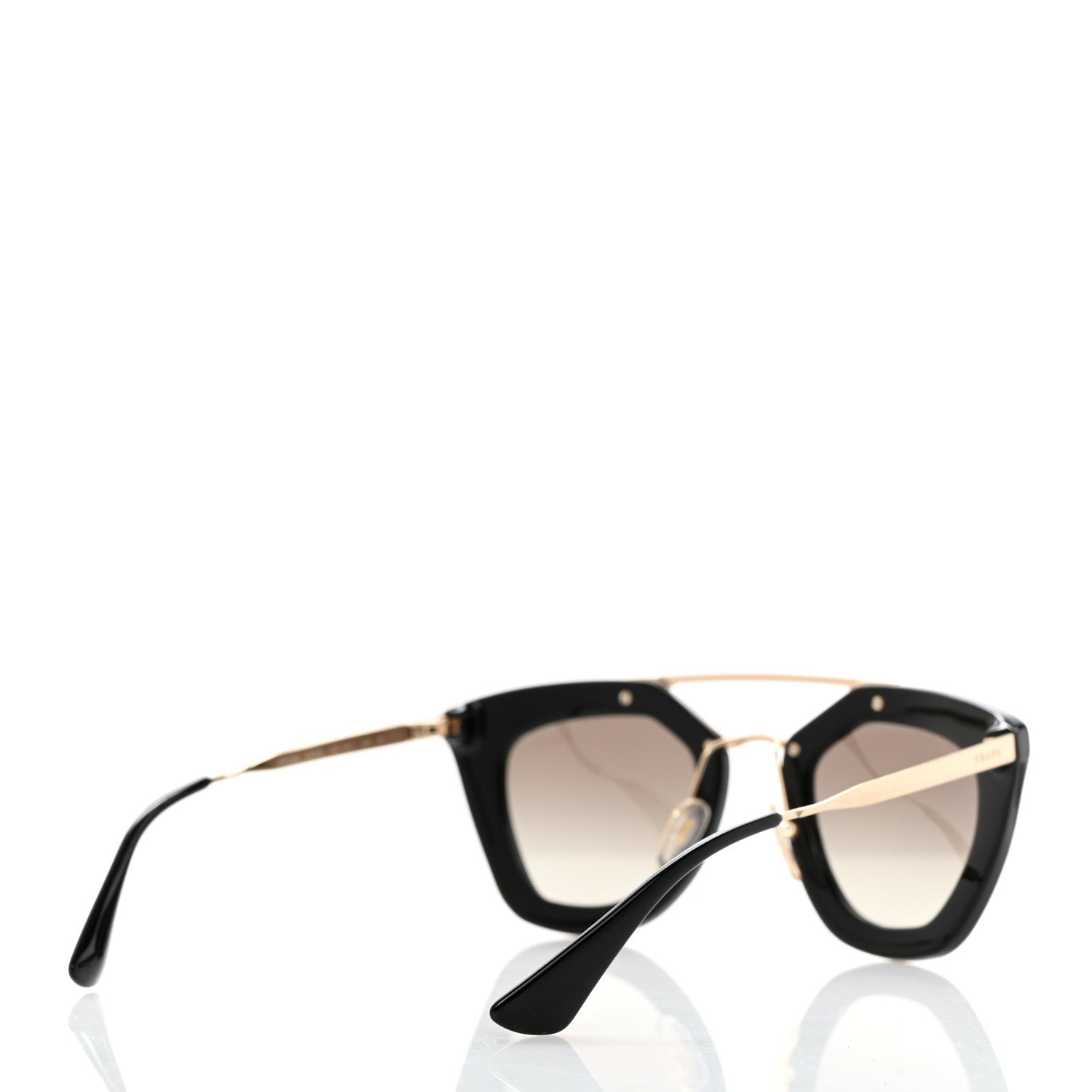 Prada Acetate Cinema Sunglasses SPR 09Q Black 4 of 8