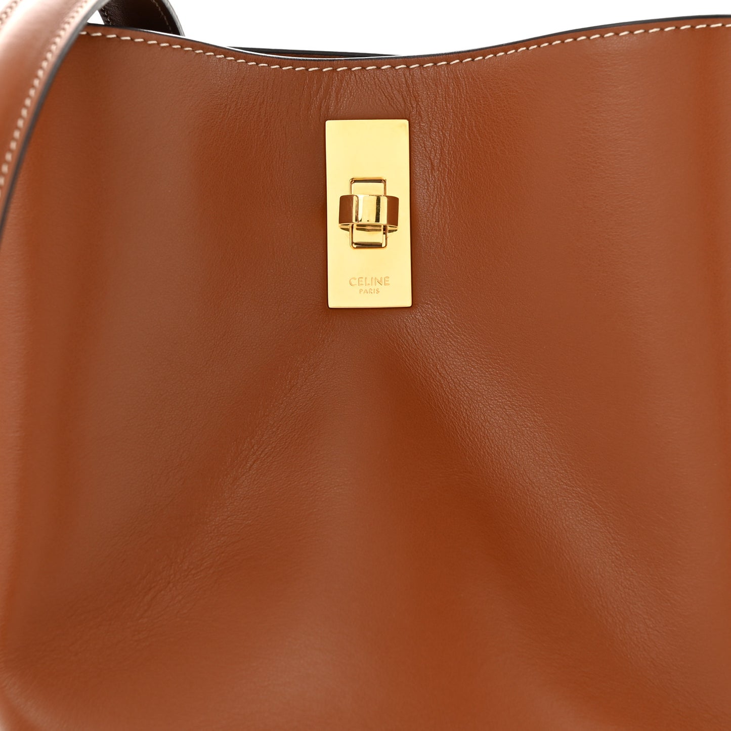 Smooth Calfskin Teen Bucket 16 Tan