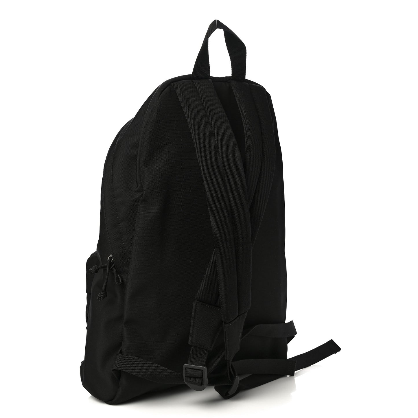 Nylon Faux Fur Explorer Backpack Black Pink