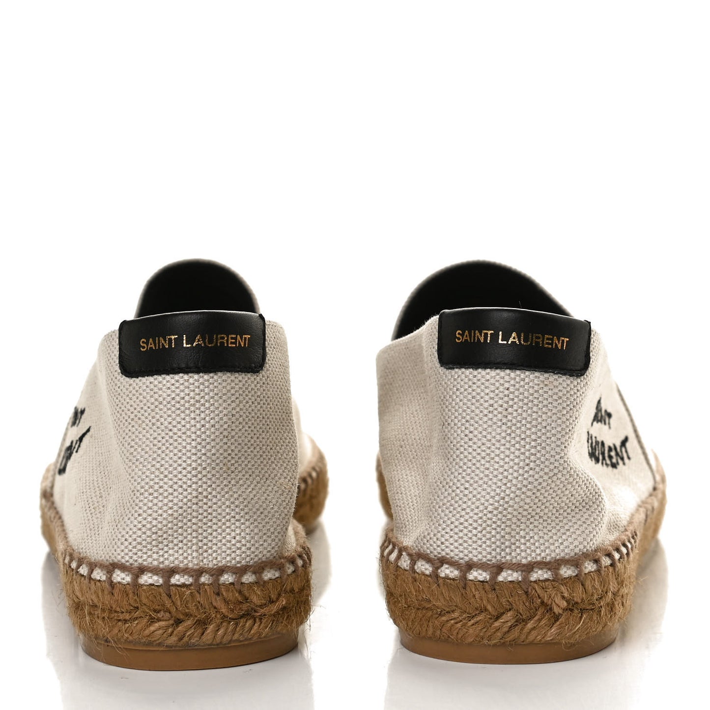 Canvas Nappa Elba Light Logo Embroidered Espadrilles 41 Panna
