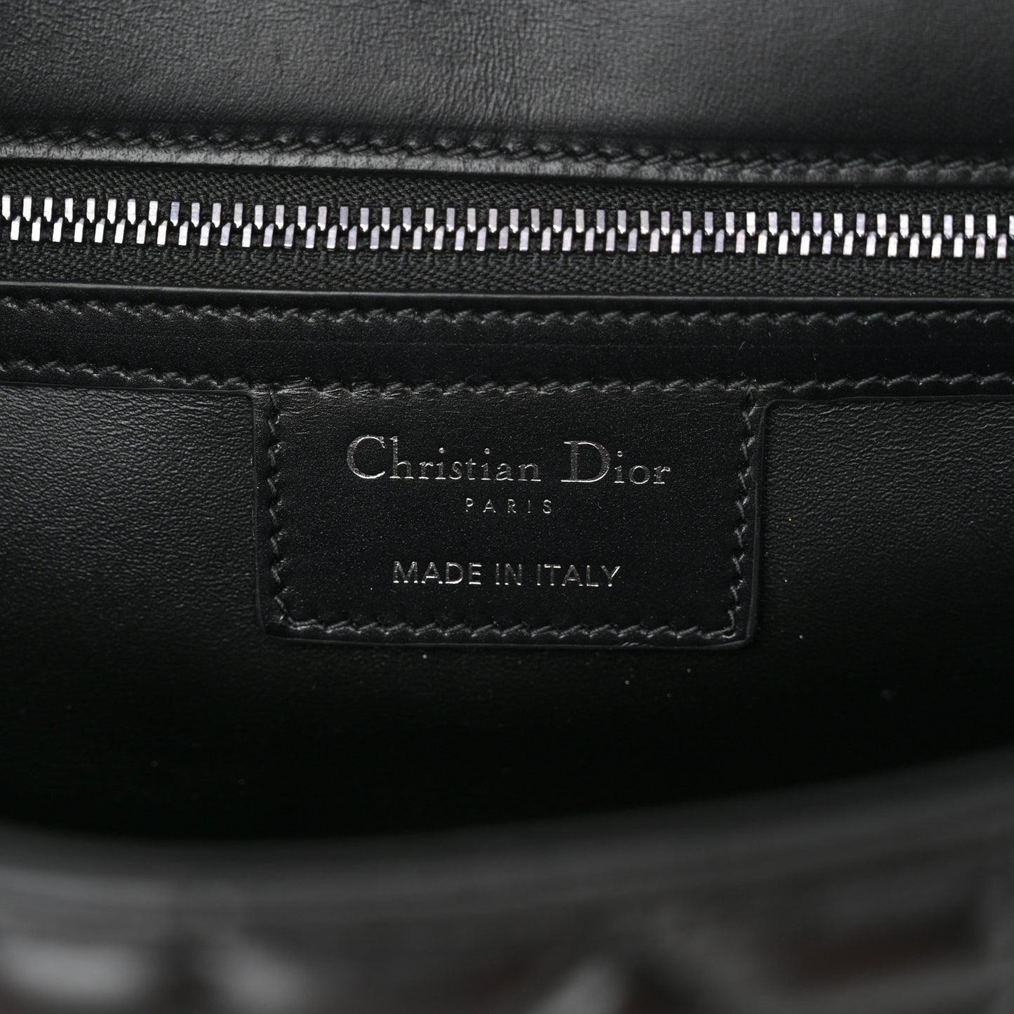 Calfskin Macrocannage Medium Caro Bag Black