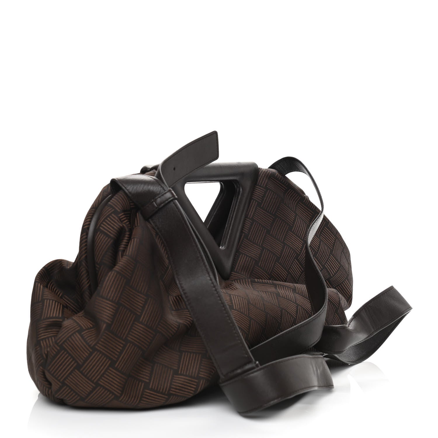 Bottega Veneta Nylon Jacquard Large The Point Triangle Bag Fondant 3 of 16